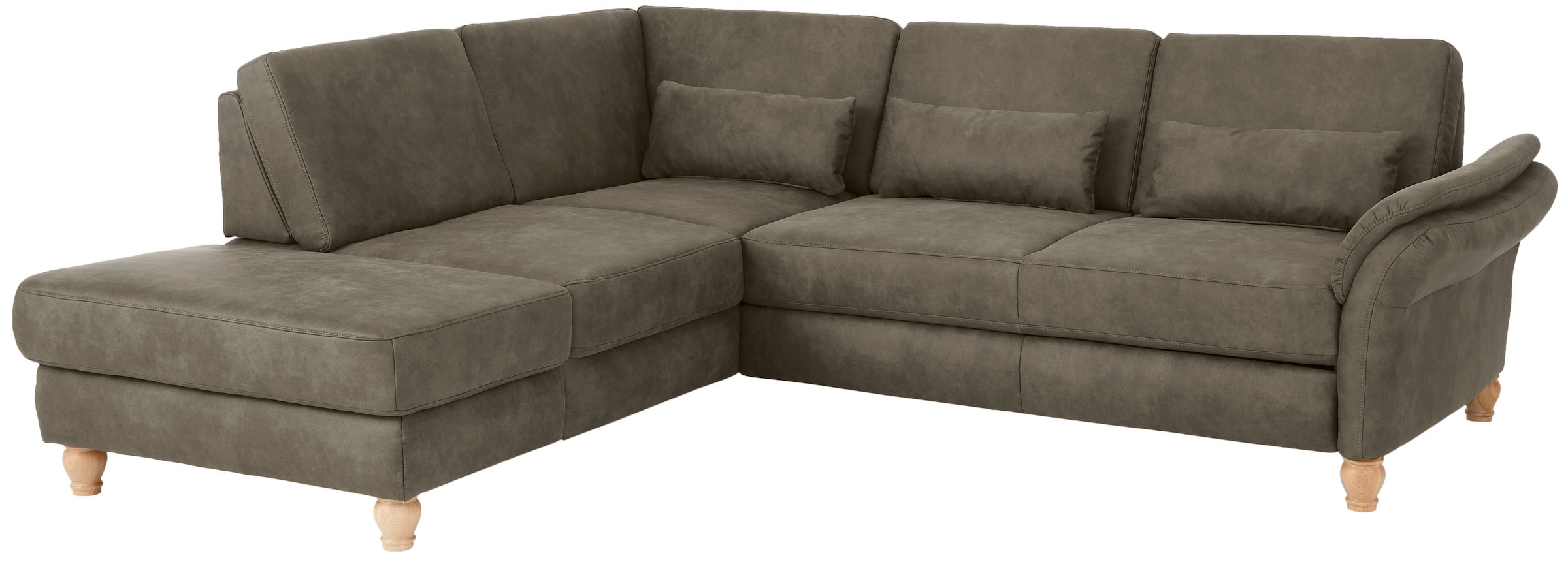 Home affaire Ecksofa »Palace L-Form«, incl. Sitztiefenverstellung, wahlweise mit Bettfunktion und Stauraum