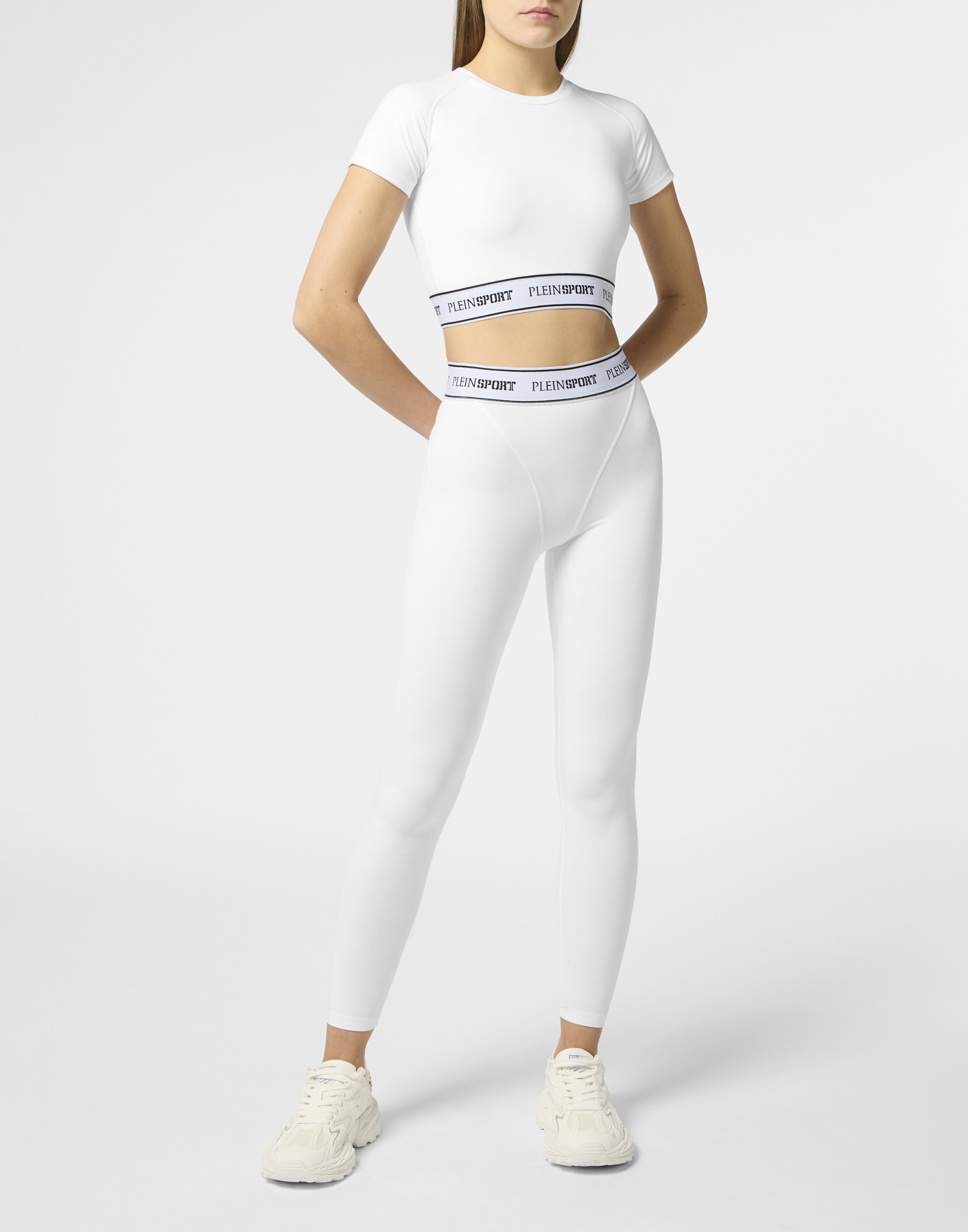 PLEIN SPORT T-Shirt »Fleece Cropped T-Shirt«