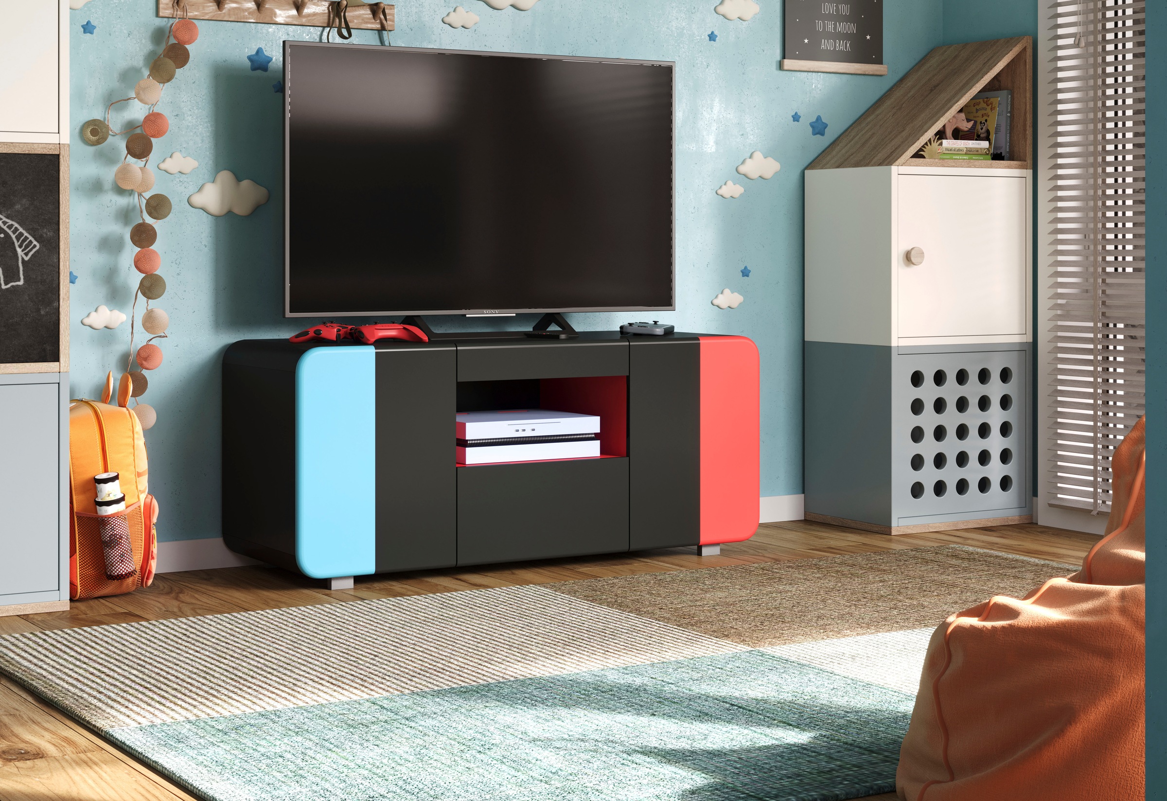 INOSIGN Lowboard "NextLevel speziell geeignet für Spielekonsolen" Gaming-Lo günstig online kaufen