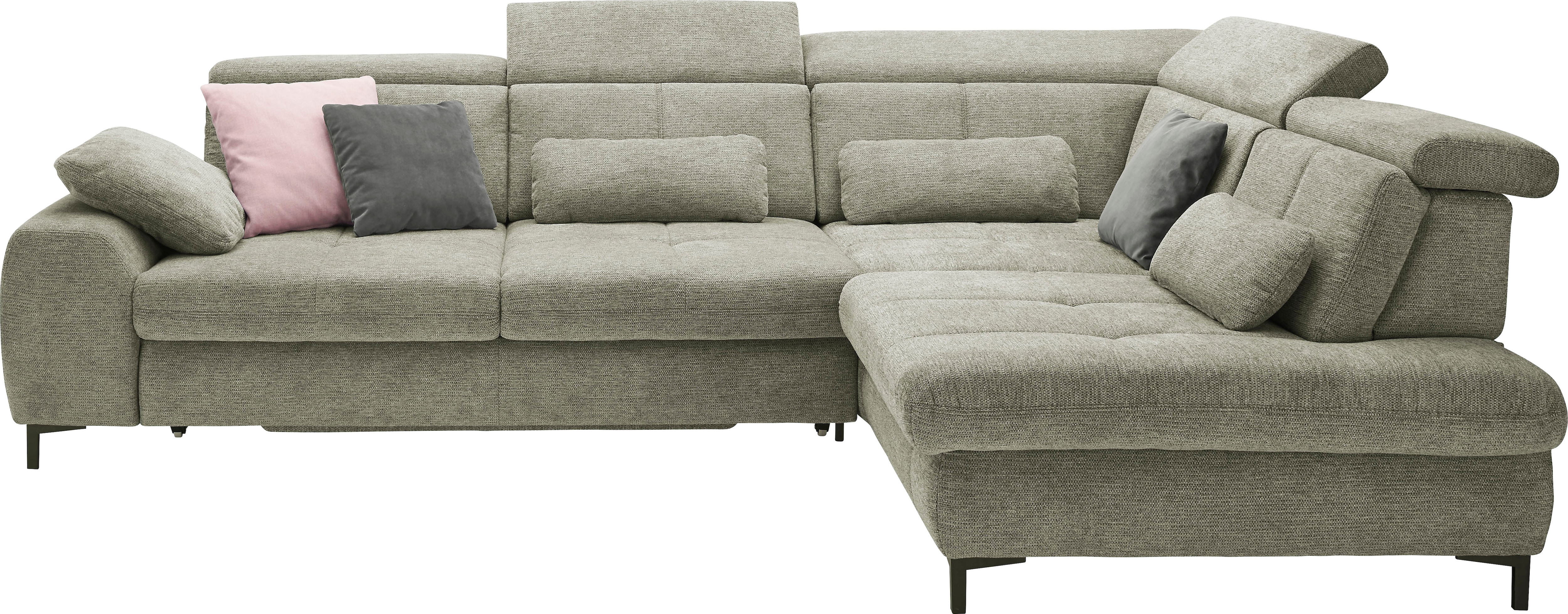 set one by Musterring Ecksofa Kaltschaumpolsterung, Flachgewebe, whlw. mit Funktionen, Sitzhöhe 49