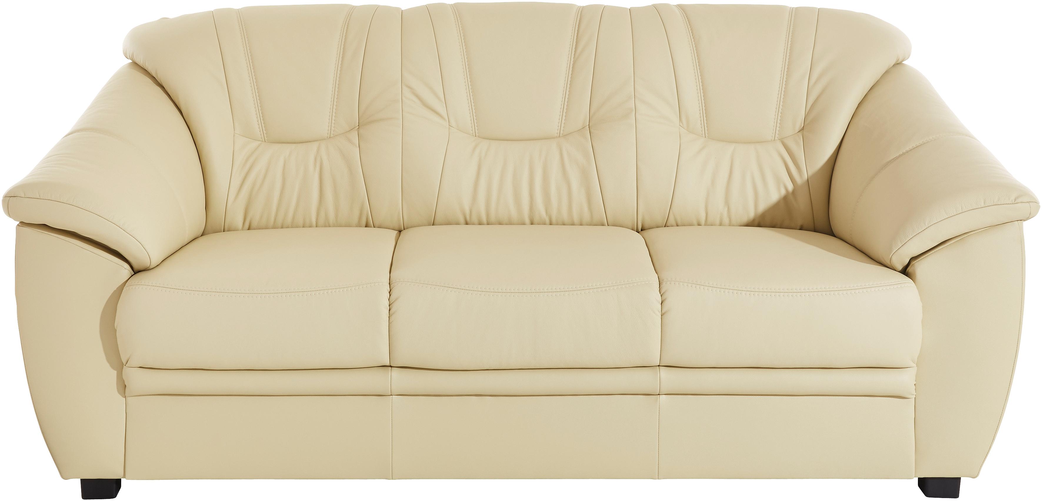 sit&more 3-Sitzer "Savona, B: 198 cm, Federkern, Komfortsitzhöhe 46 cm" optional Schlaffunktion, Liegefläche 190x137cm, Stoff- & Lederauswahl