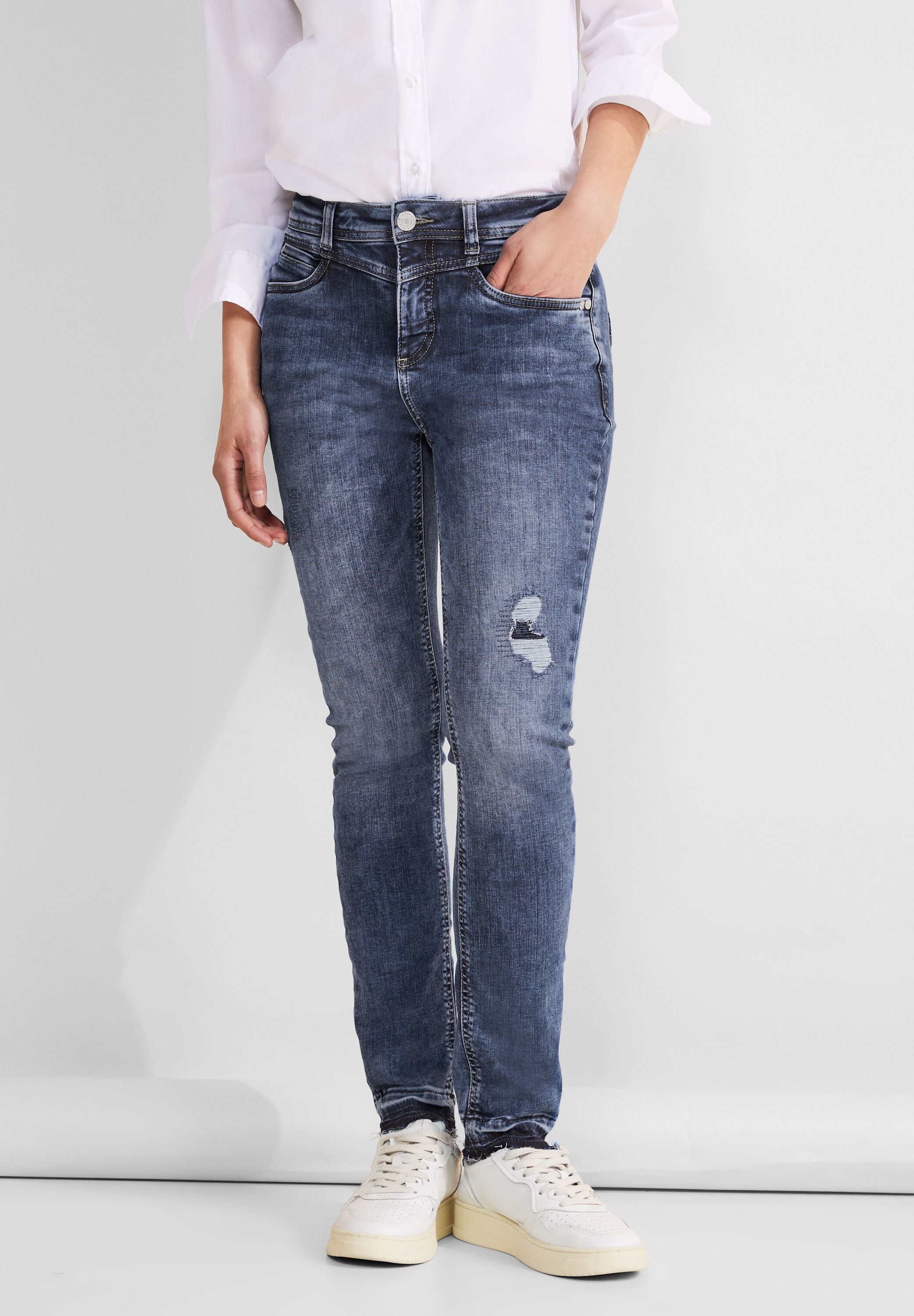 STREET ONE Slim-fit-Jeans, High Waist günstig online kaufen