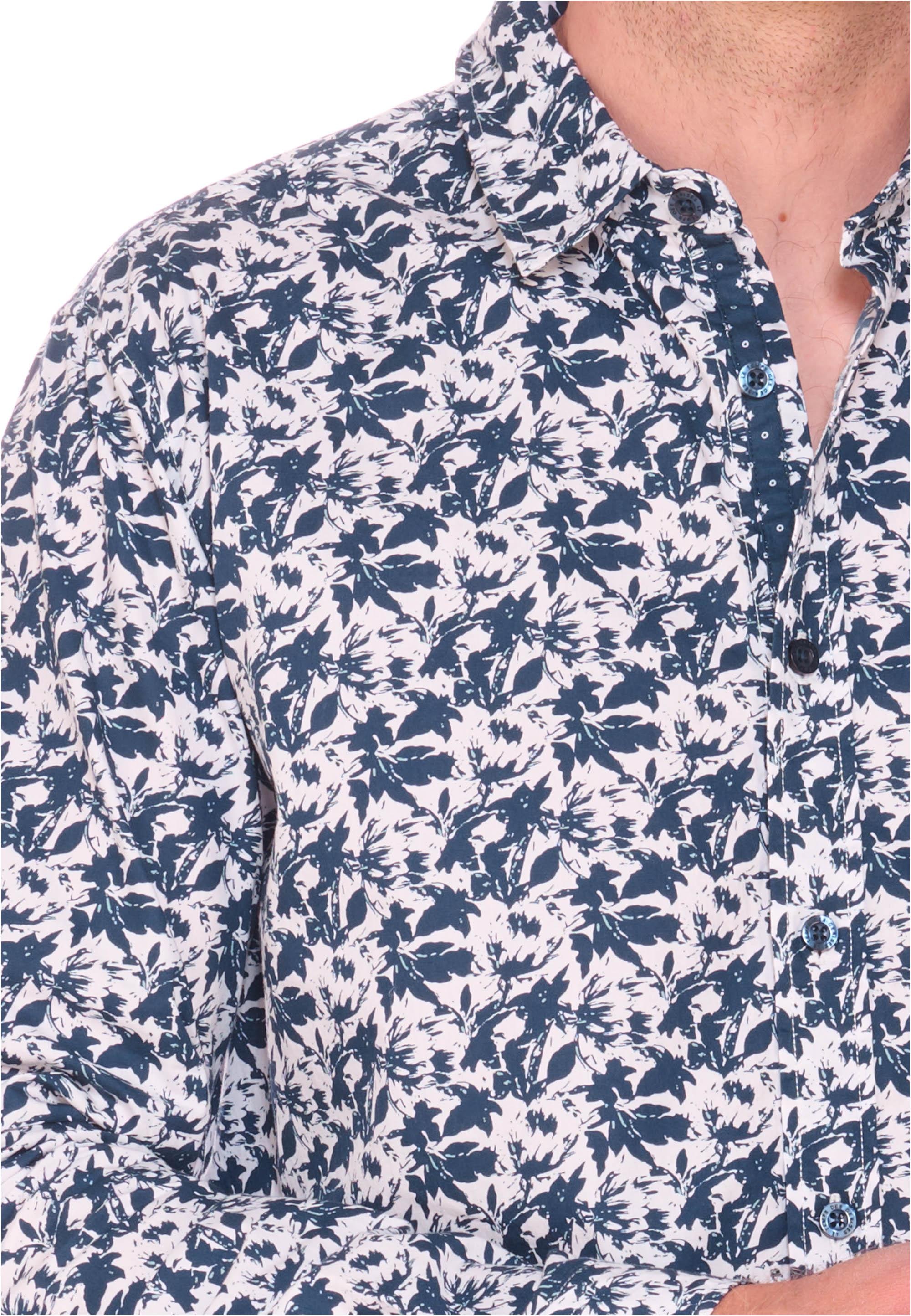 Le Temps Des Cerises Langarmhemd »JUNA«, mit stylischem Allover-Muster