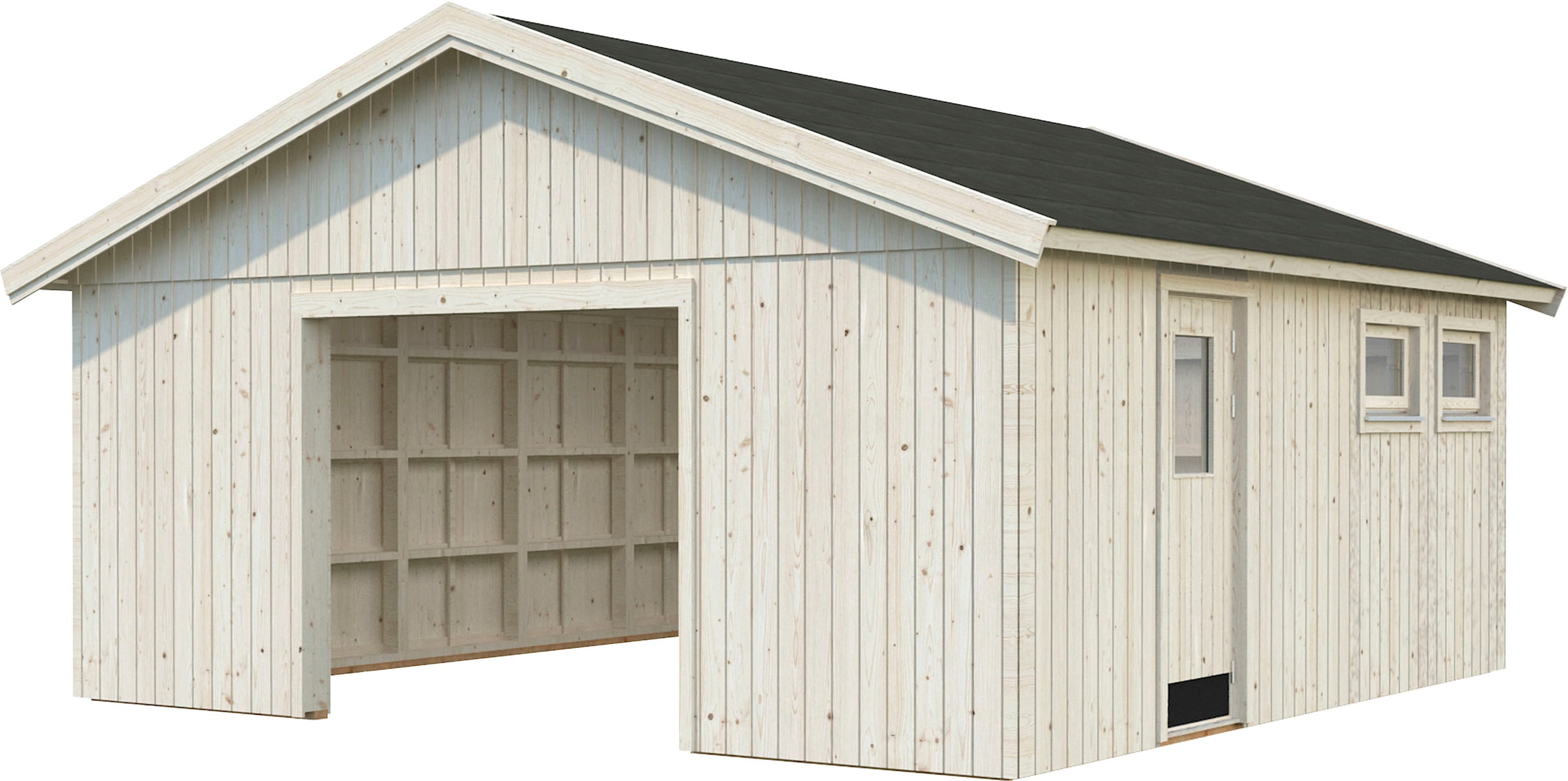 Palmako Garage »Andre«, BxTxH: 603x622x216 cm, ohne Tor, natur günstig |  BAUR