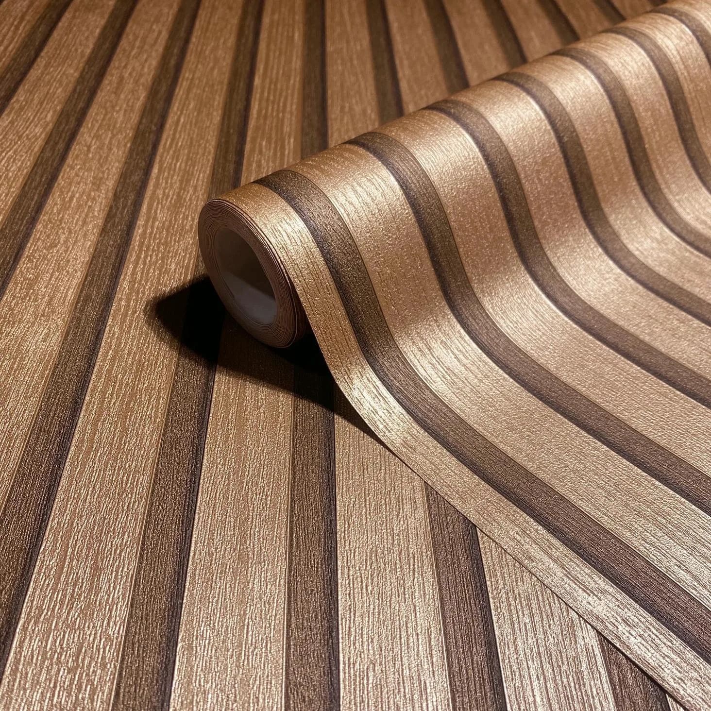 Marburg Vliestapete »Tapete Skandi Timber Wood«, uni, moderne Vliestapete für Wohnzimmer Schlafzimmer Küche