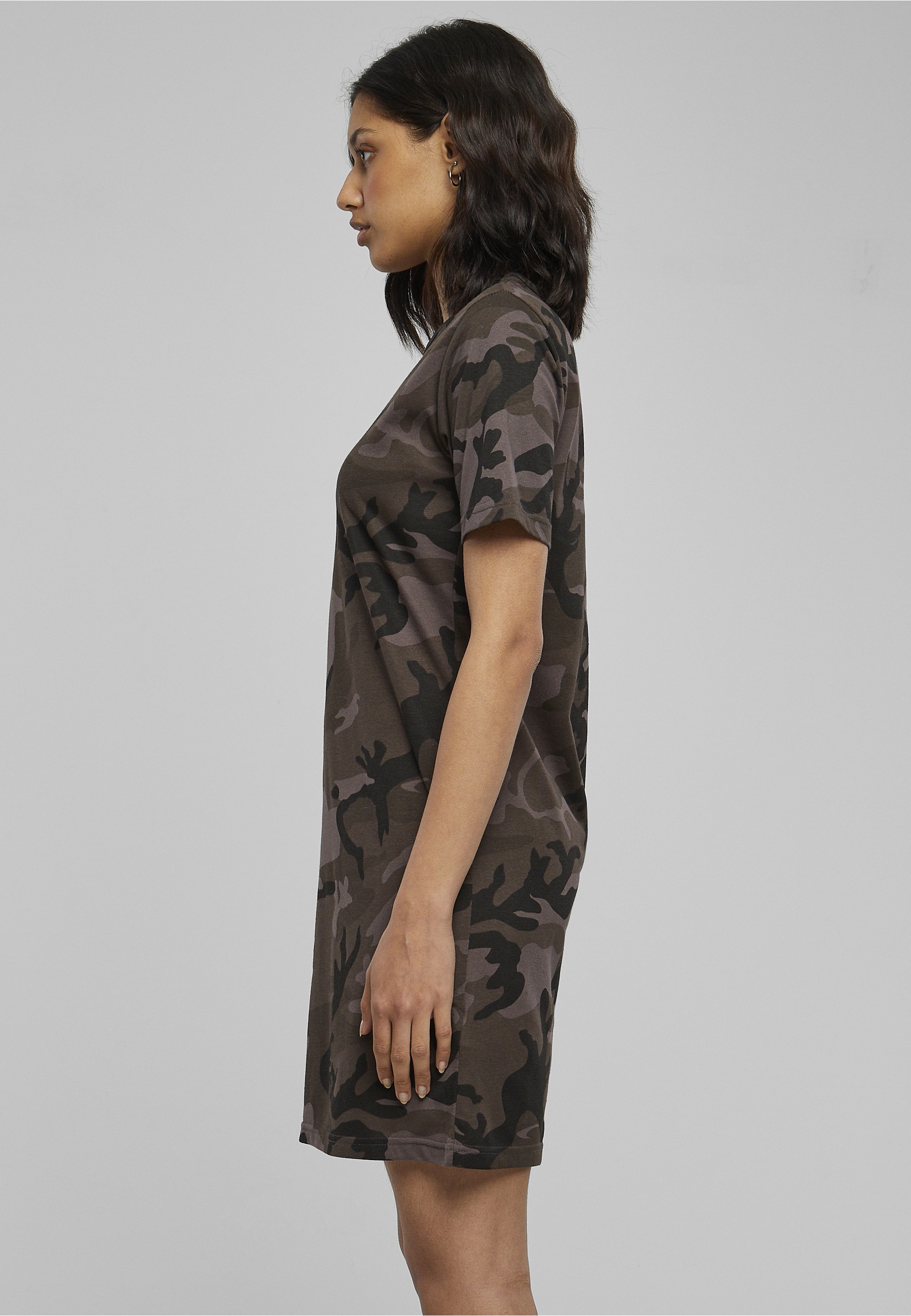 URBAN CLASSICS Shirtkleid »Urban Classics Damen Ladies Camo Tee Dress« 1 Stk. tlg.