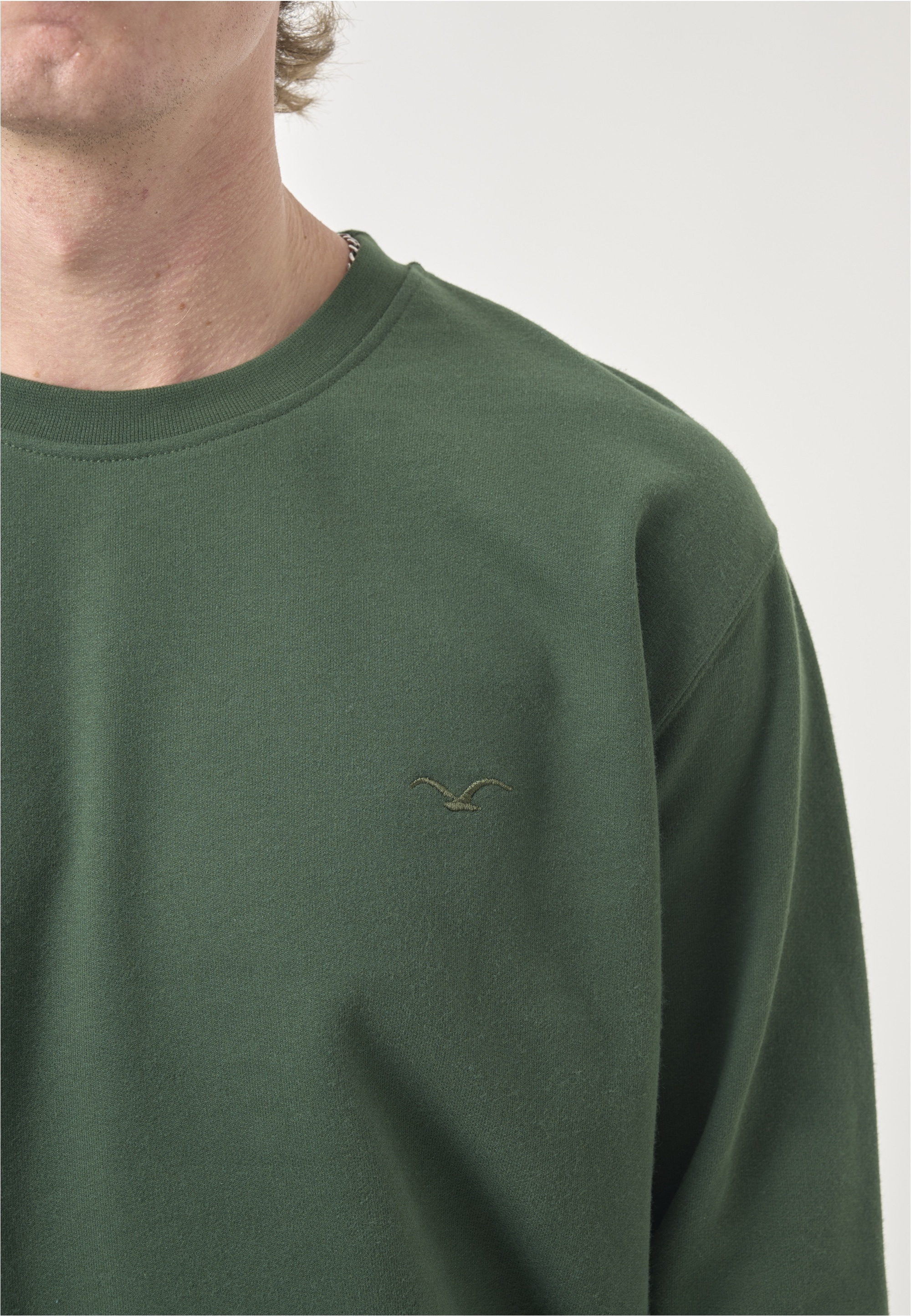 Cleptomanicx Sweatshirt »Ligull«, mit kleiner Möwen-Stickerei