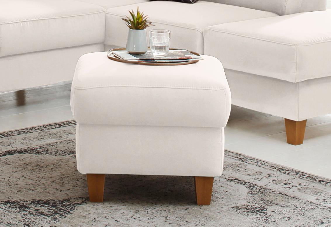 Home affaire Polsterhocker "Palmera, B: 58 cm" mit Stauraum, Federkern günstig online kaufen