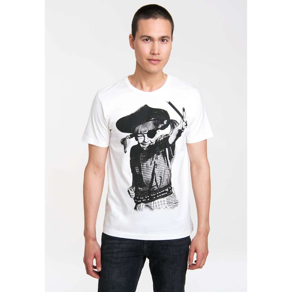 LOGOSHIRT T-Shirt »Pippi Pirate Pippi Langstrumpf« mit niedlichem Print