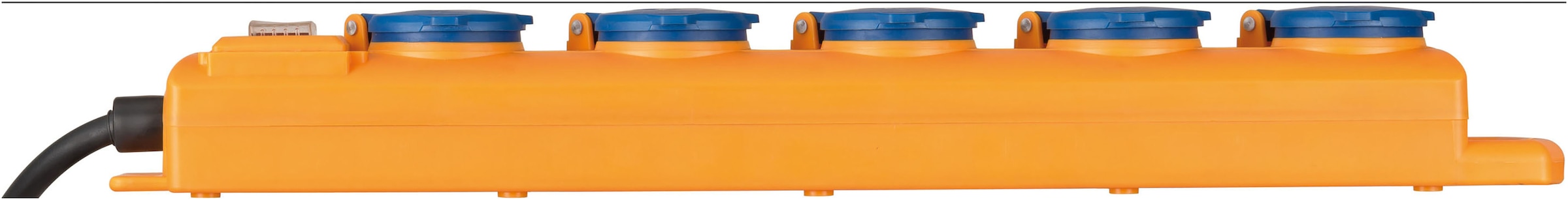 Brennenstuhl Steckdosenverteiler »Super-Solid SL 554 DE IP54 5-fach 2m H07RN-F3G1,5 mit Schalter« 5-fach (Klappendeckel Schutzkontaktstecker Kabellänge 2 m)