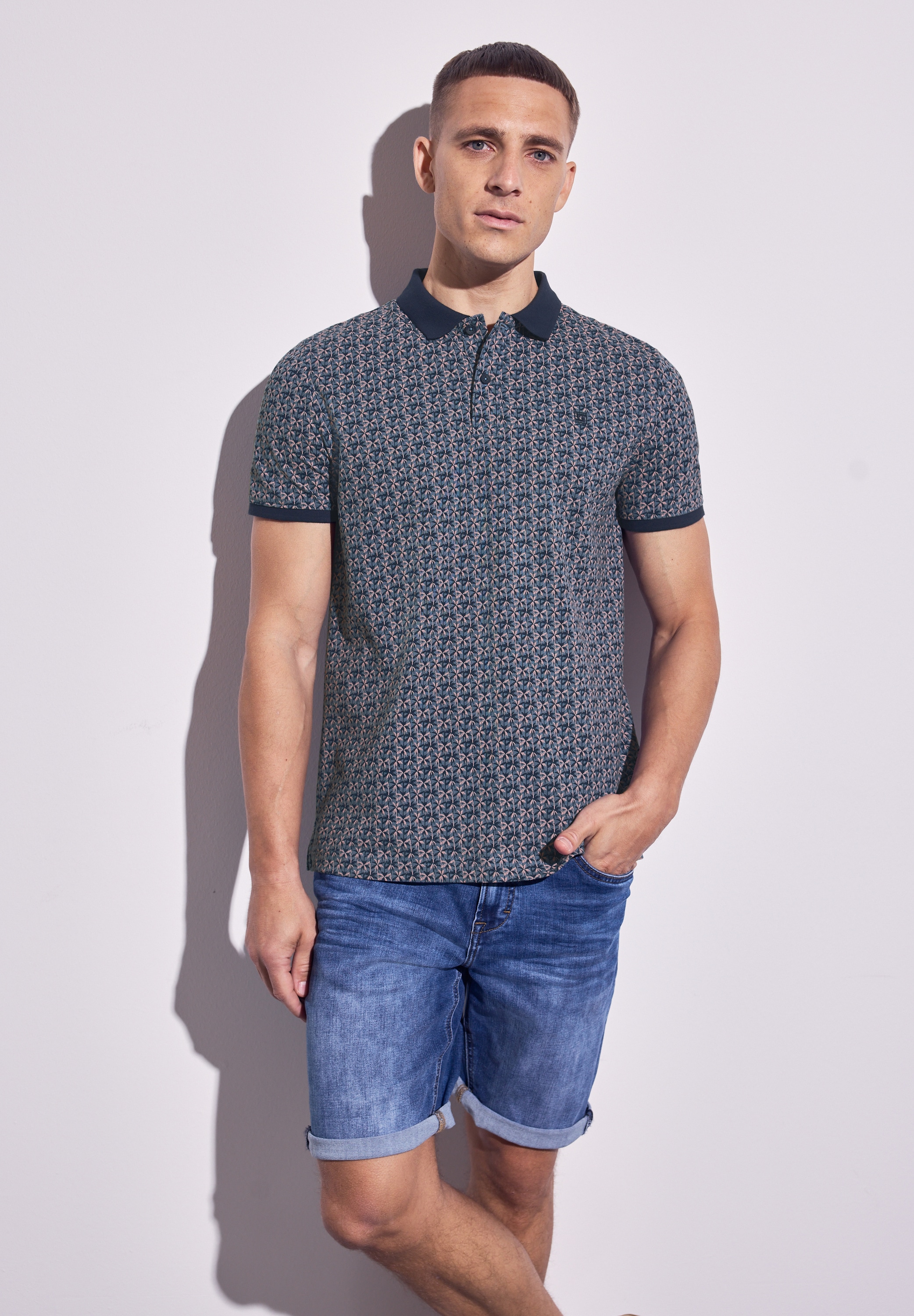 STREET ONE MEN Poloshirt, aus reiner Baumwolle günstig online kaufen