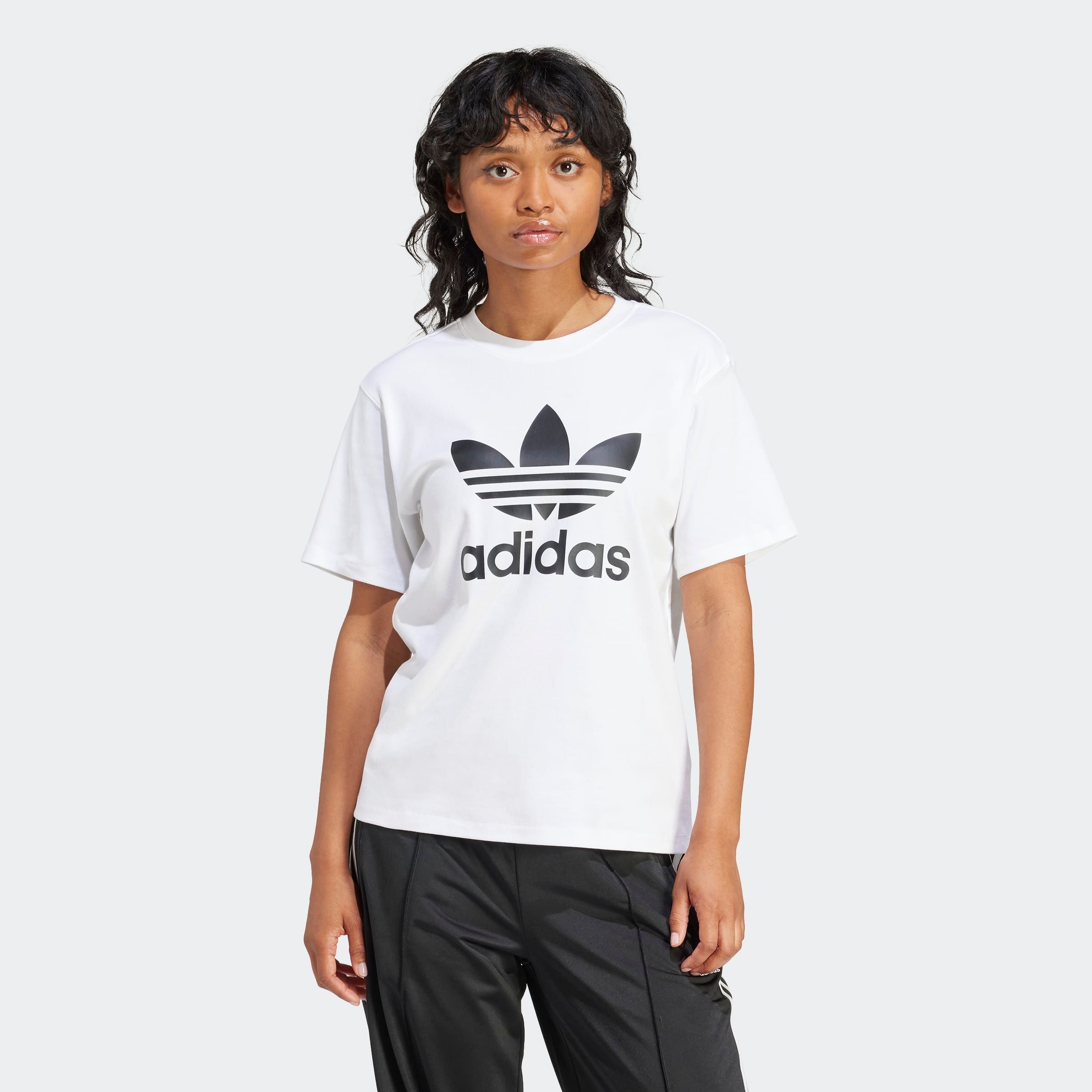 adidas Originals "TREFOIL TEE" lässiger Stil, mit Logodruck, aus Baumwollmi günstig online kaufen