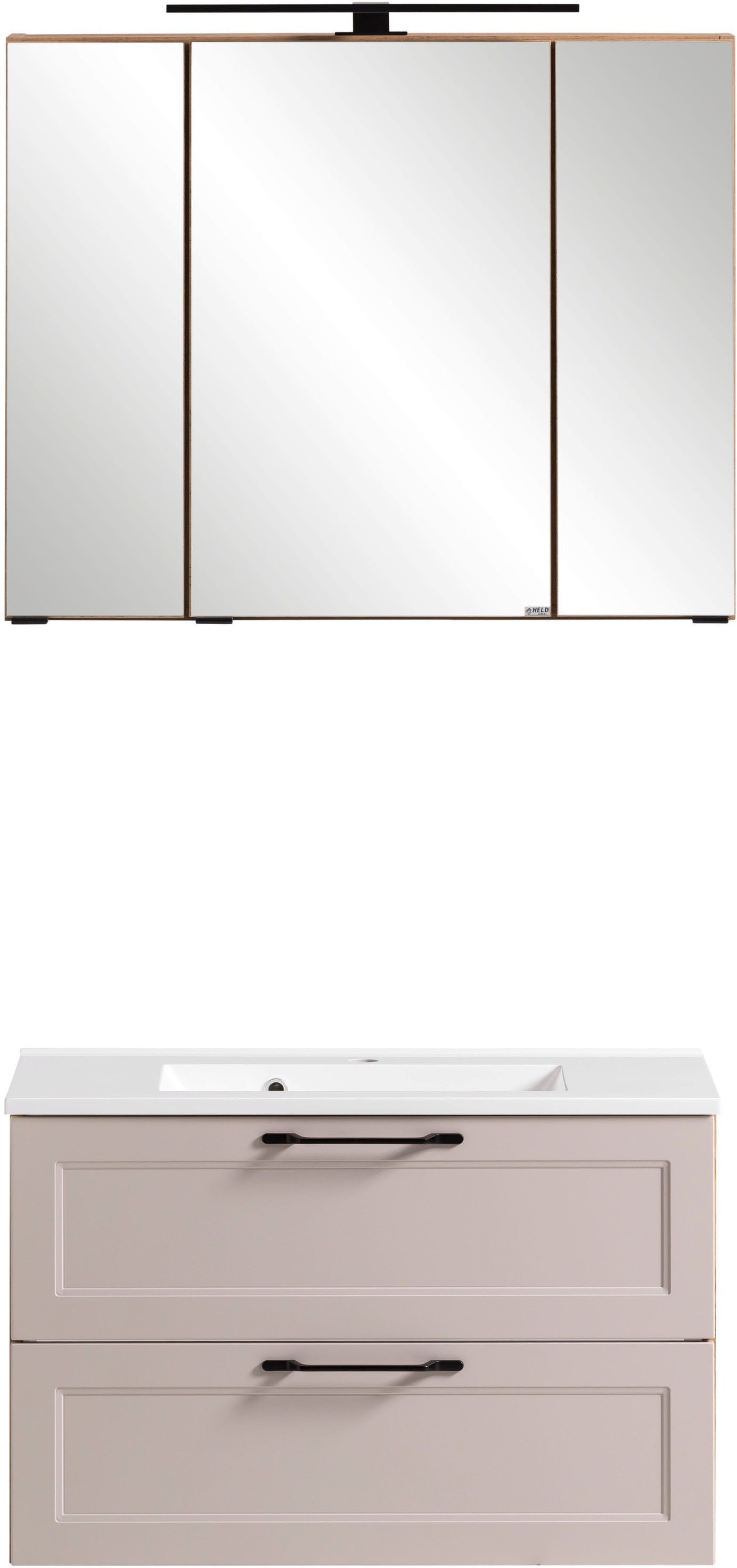 welltime Badmöbel-Set "Lana" Komplett-Set, 2 Stk. tlg. Badezimmer-Set, 2-te günstig online kaufen