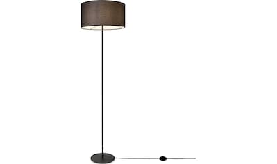 Paco Home Stehlampe »LUCA CANVAS UNI COLOR«, Lampenschirm Stoff Wohnzimmer  Leselampe Büro E27 Stehlampe Skandi | BAUR