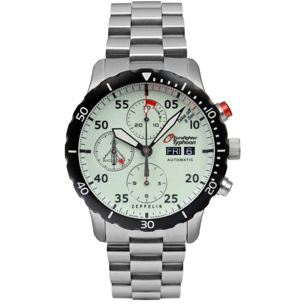 ZEPPELIN Chronograph »Eurofighter Typhoon, ETA Valjoux 7753, Limited Edition, 7218M-5«