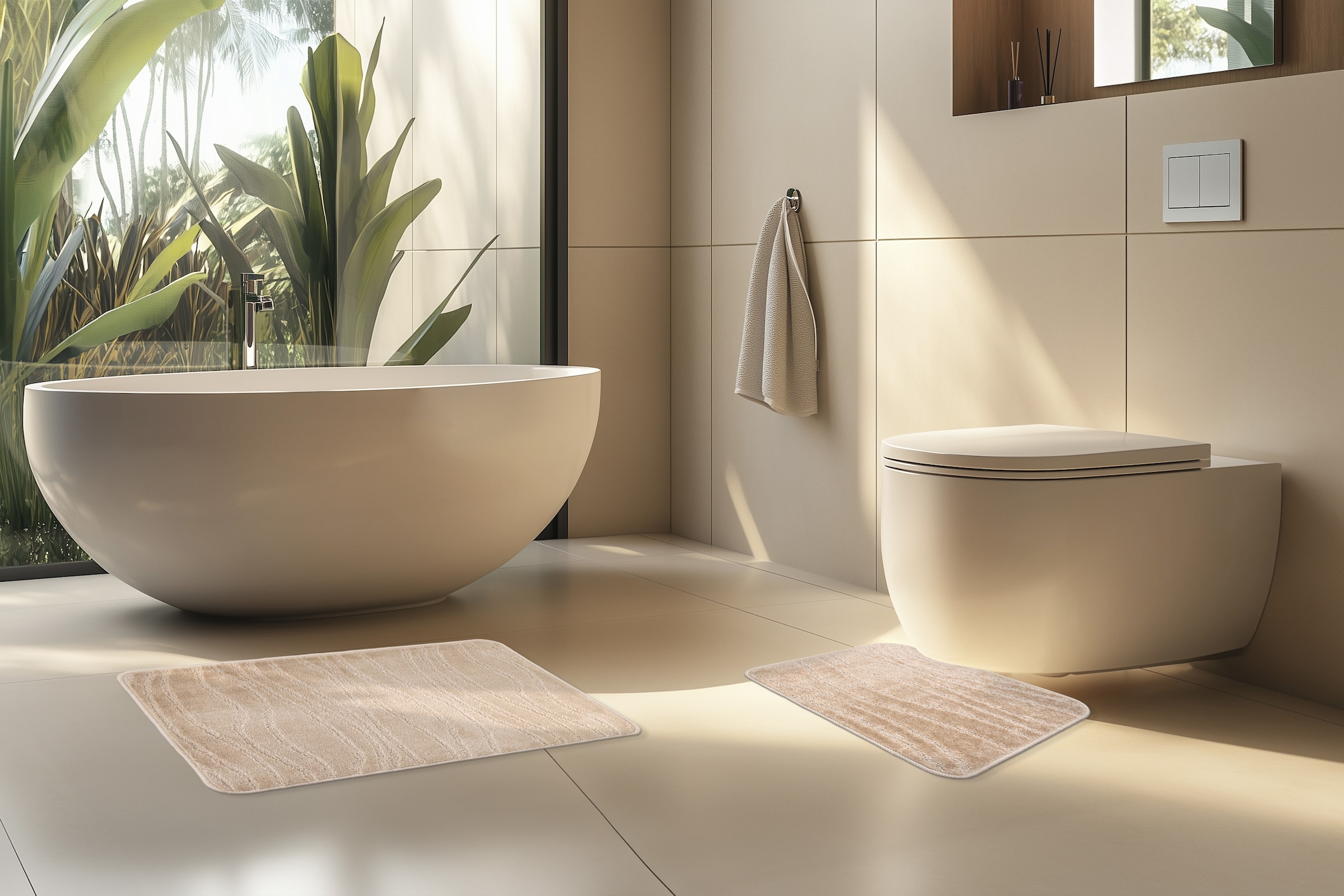 Kayoom Badematte »Badematte Lagoon 125« Kurzflor