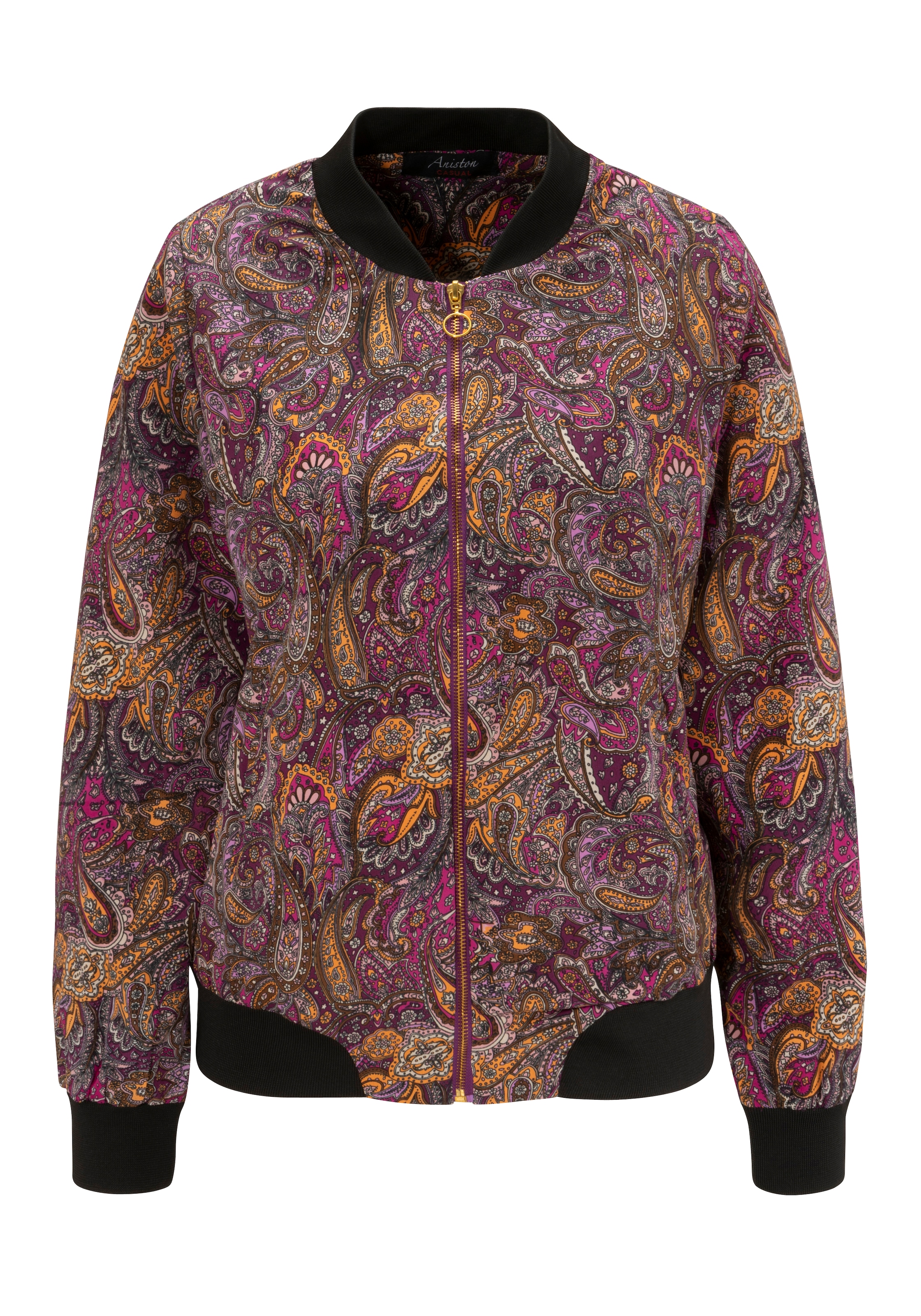 Aniston CASUAL Blouson, mit farbharmonischem, verspieltem Paisley-Muster - NEUE KOLLEKTION