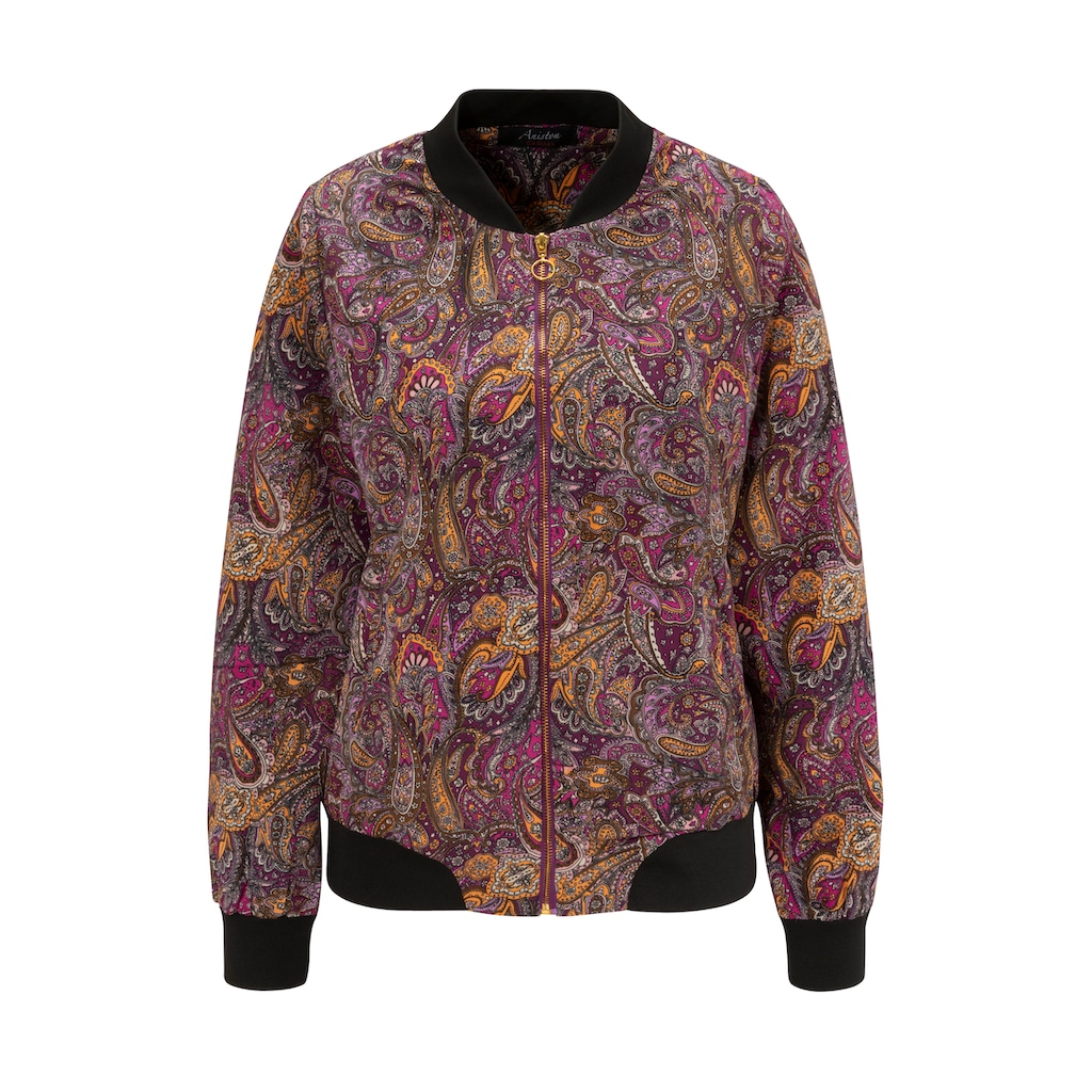 Aniston CASUAL Blouson, mit farbharmonischem, verspieltem Paisley-Muster - NEUE KOLLEKTION