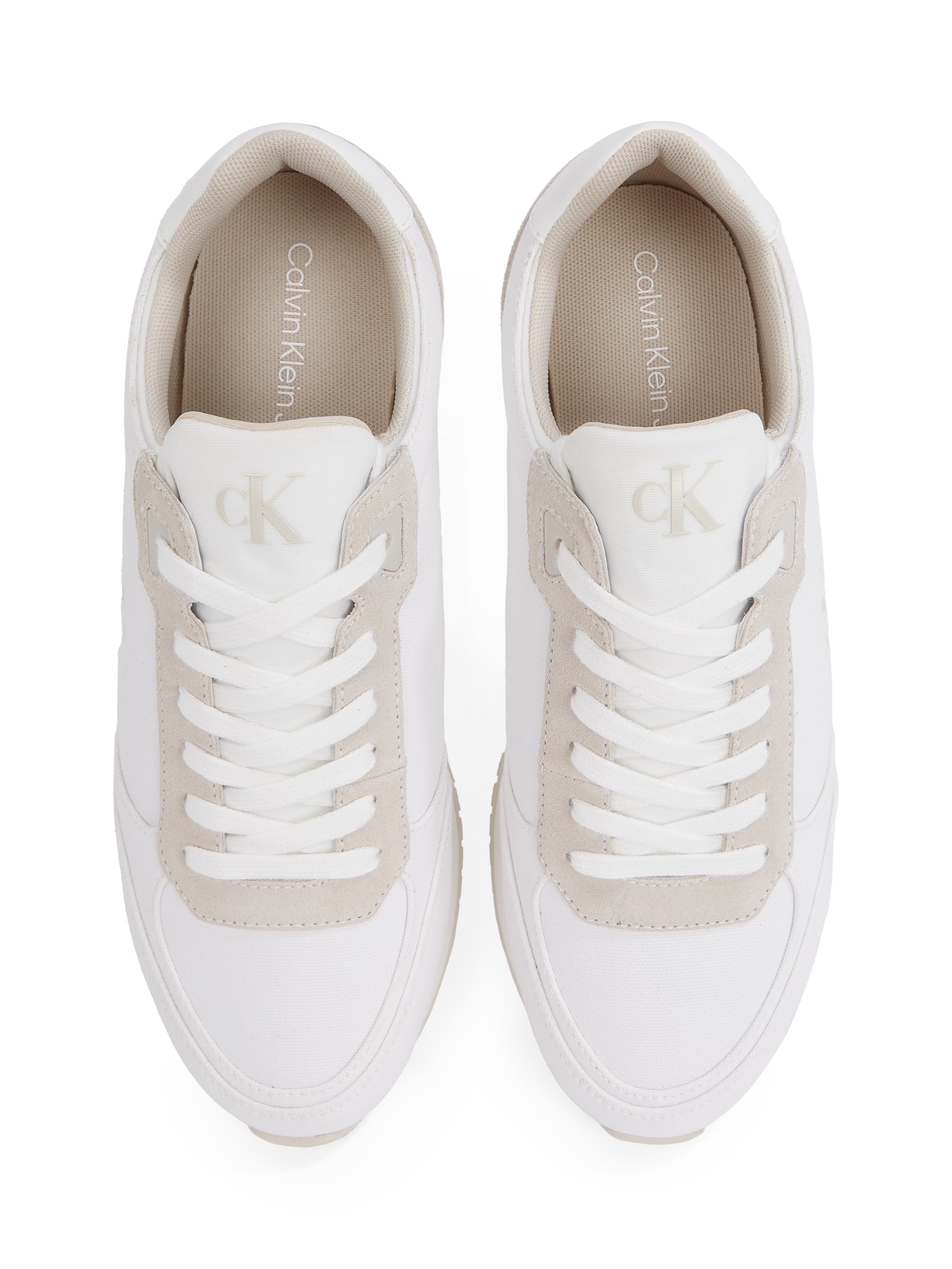 Calvin Klein Jeans Sneaker »RUNNER SOCK LACEUP MG CANVAS«, Freizeitschuh, Halbschuh, Schnürschuh in klassischer Optik