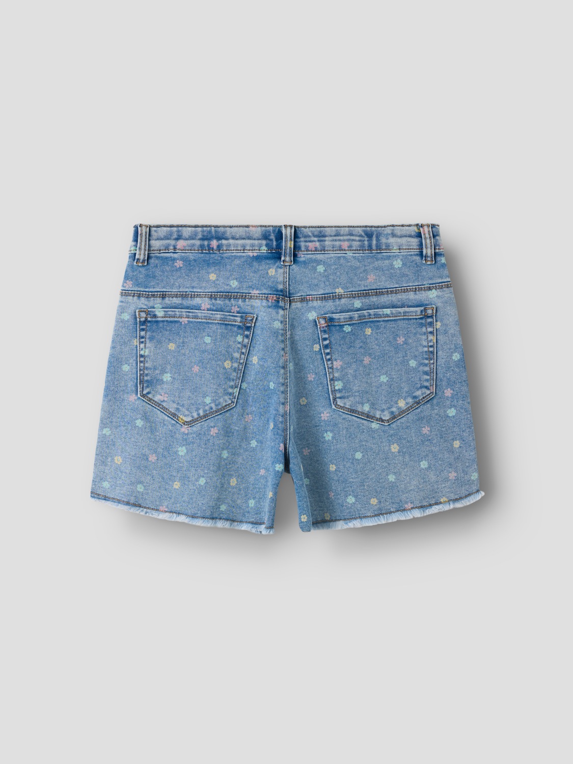 Name It Jeansshorts »NKFROSE HW MOM DNM SHORTS« Baumwollmischung, Stretch, Regular Fit, ausgefranster Saum