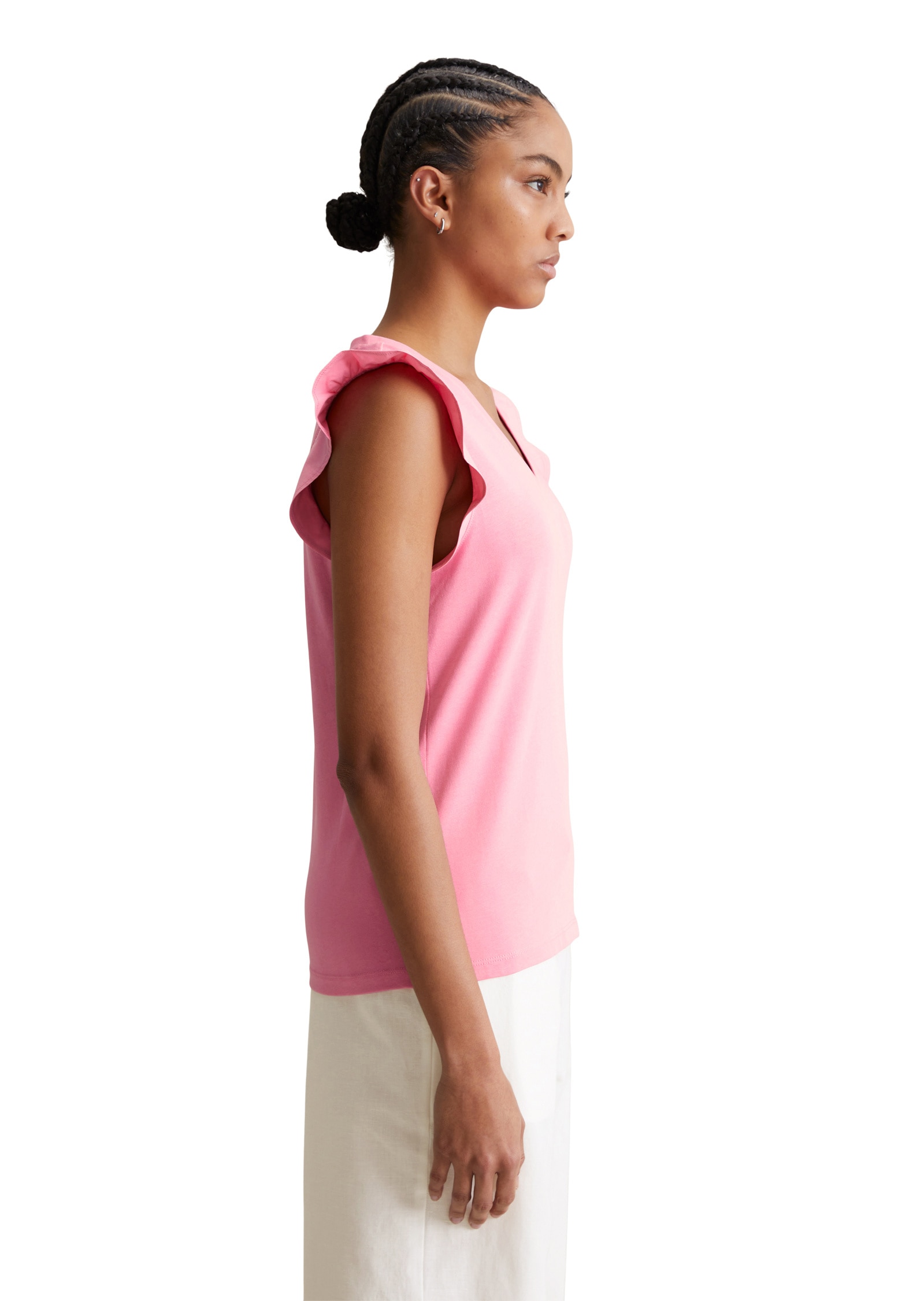 Marc O'Polo DENIM T-Shirt »aus Material-Mix«