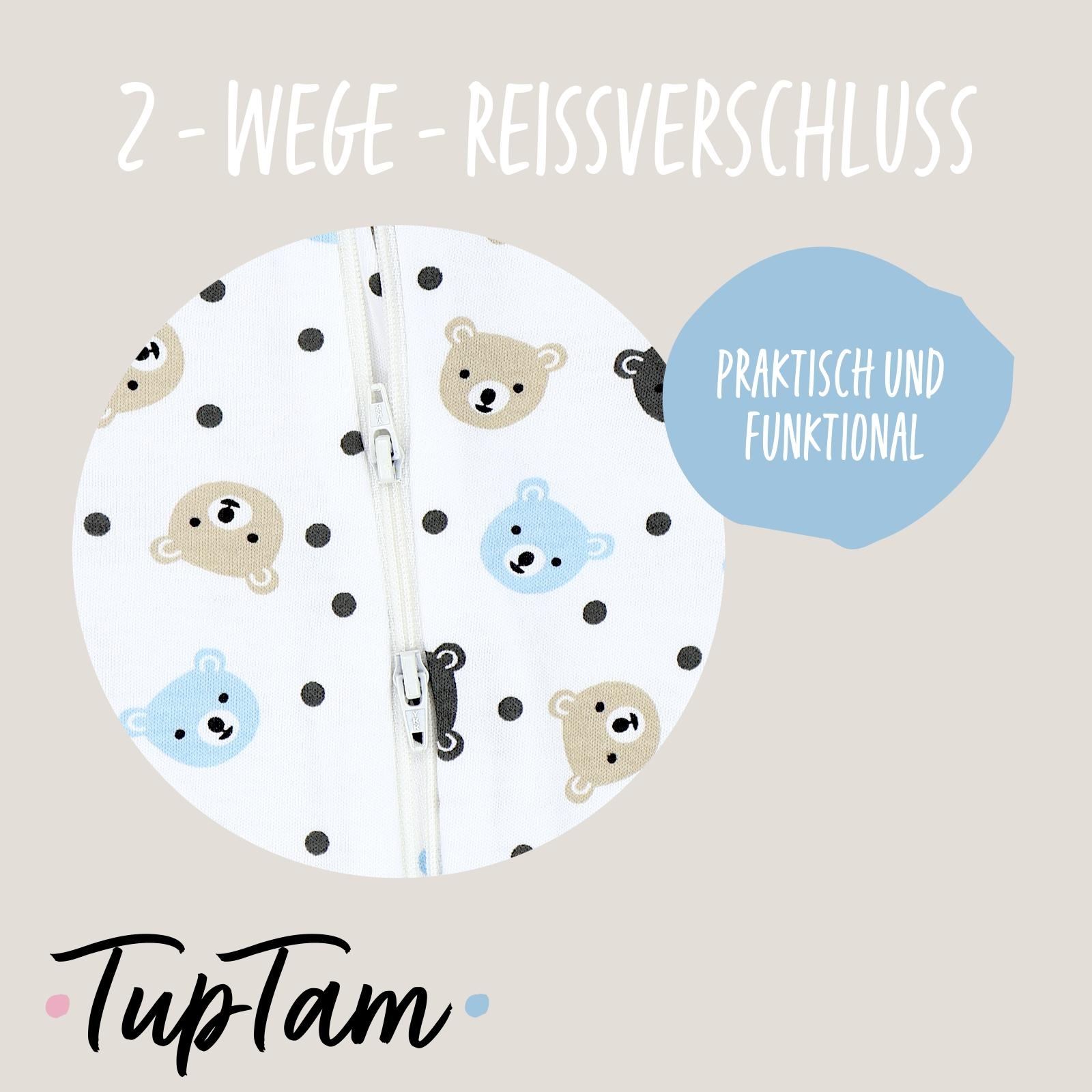 TupTam Schlafanzug »Schlafstrampler Baby Unisex Schlafstrampler mit Fuß 3er Pack«