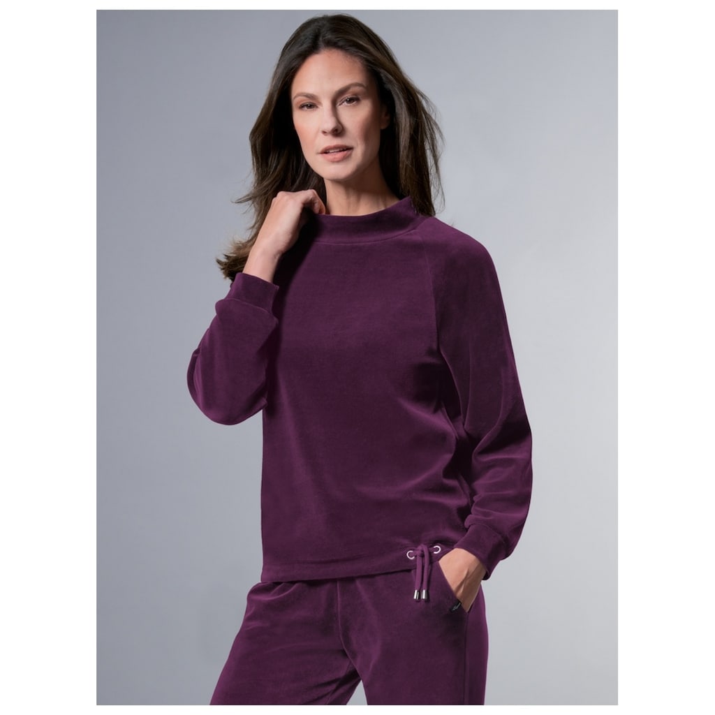 Trigema Sweatshirt »TRIGEMA Nicki Pullover mit Kordelzug«