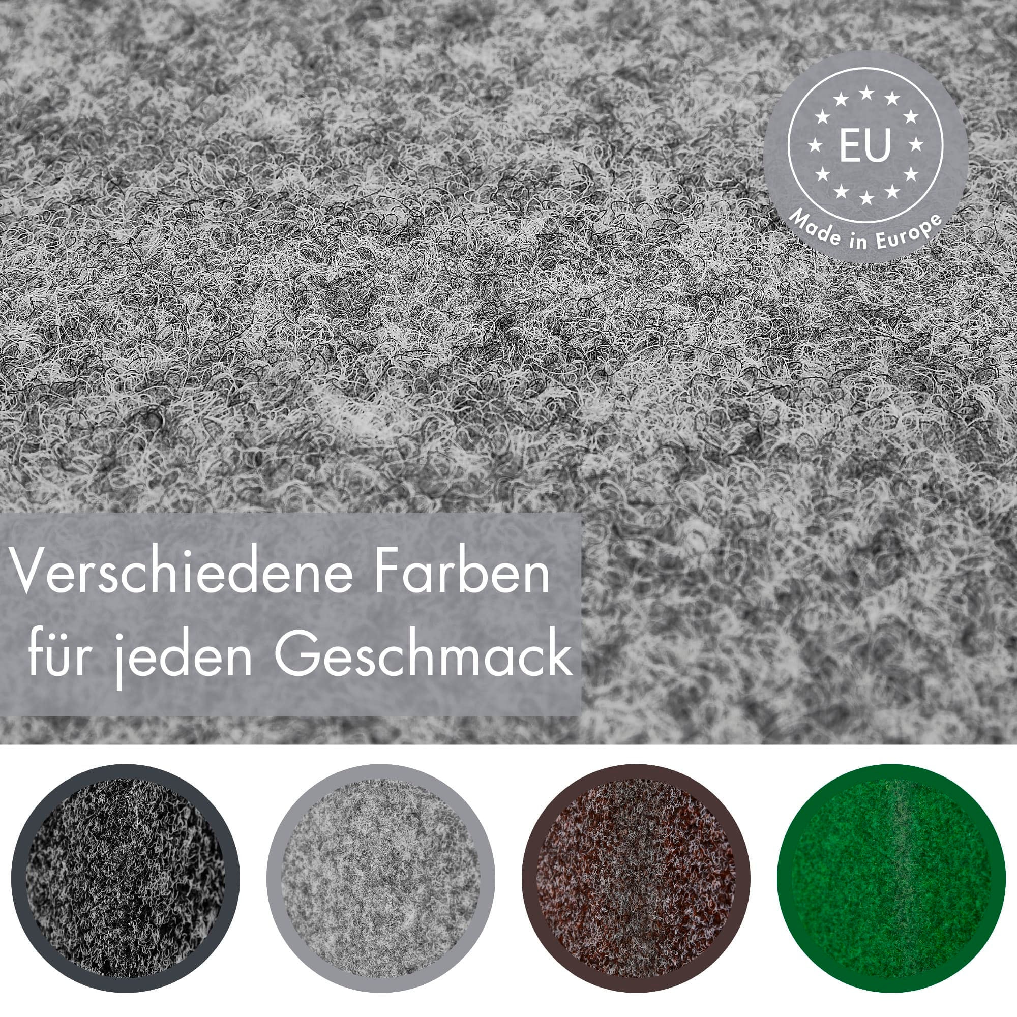 Andiamo Kunstrasen »Aberdeen, Made in Belgium«, rechteckig, 10 mm Höhe, aus Nadelfilz, mit Drainagenoppen, für Balkon, Terasse, Wintergarten