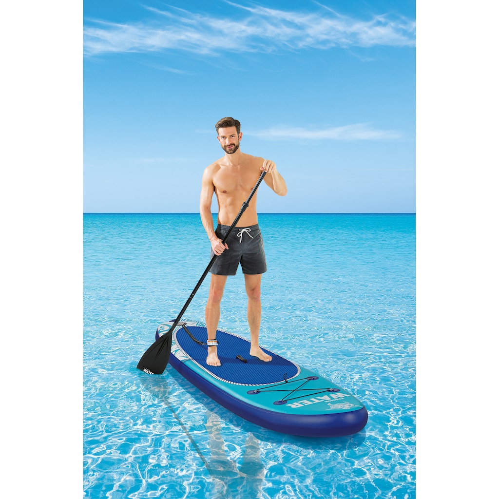 MAXXMEE Inflatable SUP-Board »MAXXMEE Stand-Up Paddle-Board 2021«, (Spar-Set, 7 tlg., mit Paddel, Pumpe und Transportrucksack)