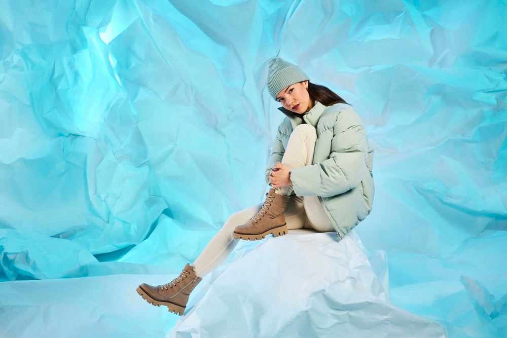 Rieker Winterstiefelette, Winterboots, Schnürboots, Profilsohle, mit Innenreißverschluss