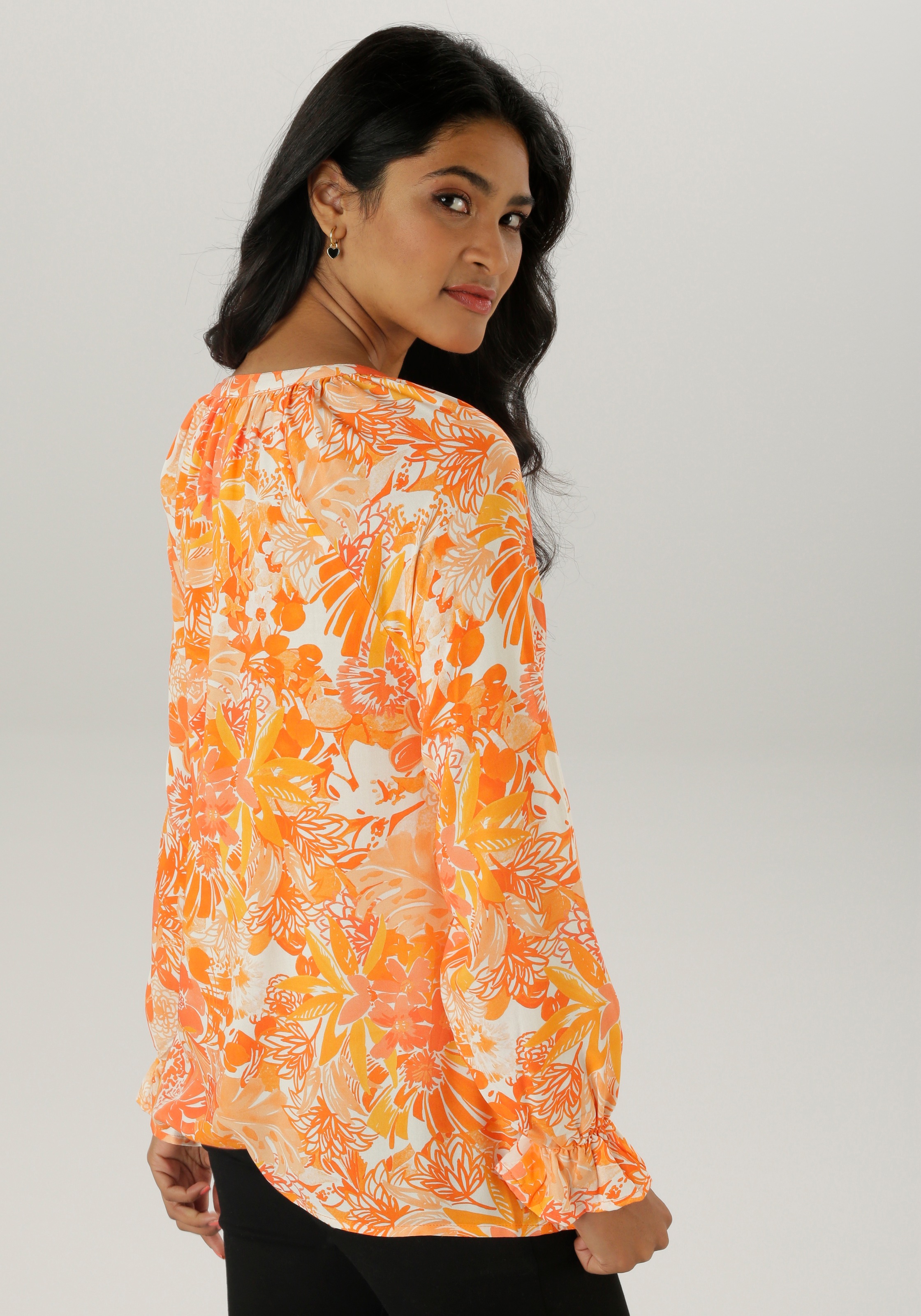 Aniston SELECTED Schlupfbluse mit Bindebänder günstig online kaufen