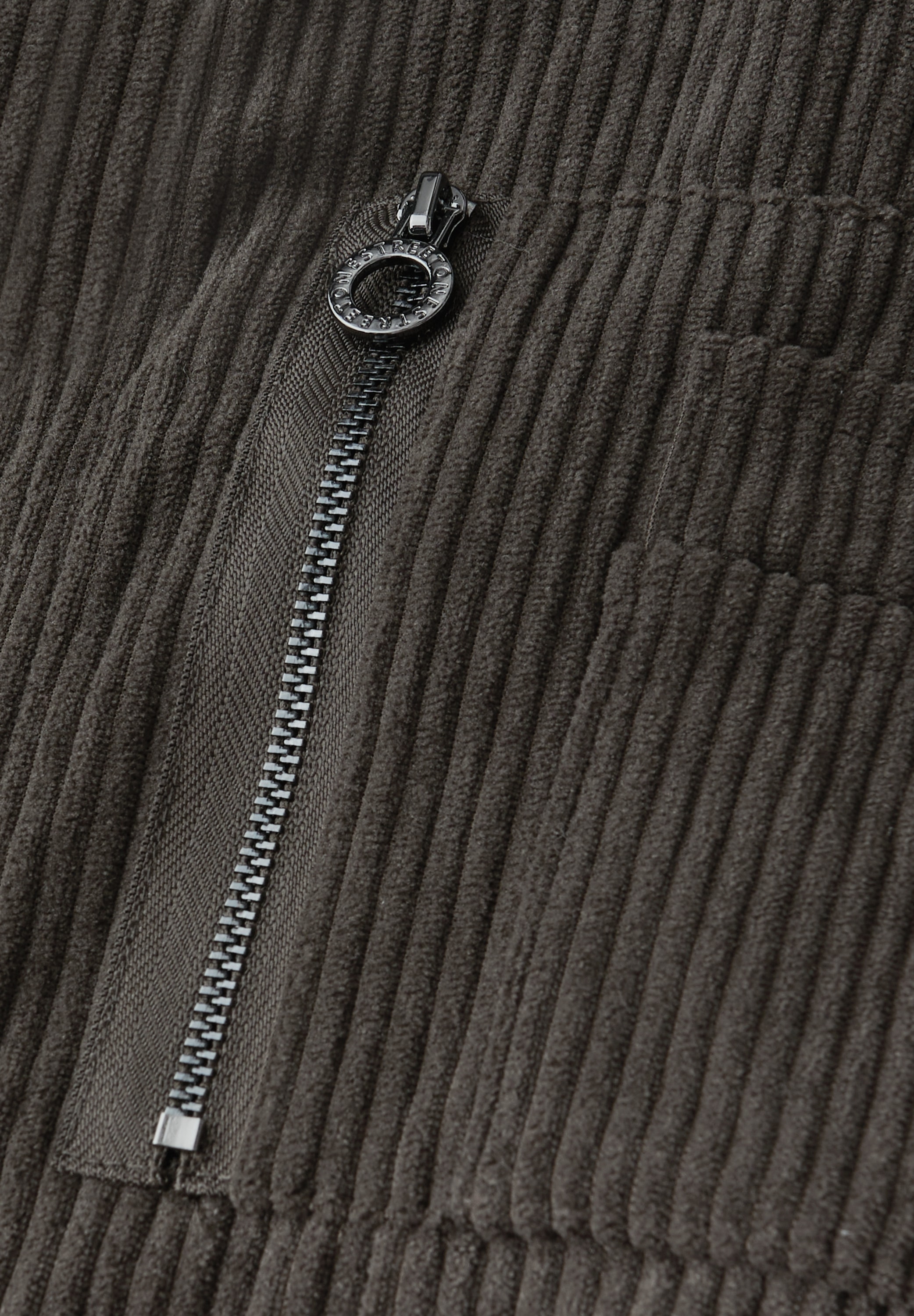 STREET ONE Cordjacke ohne Kapuze mit Taschen-Detail