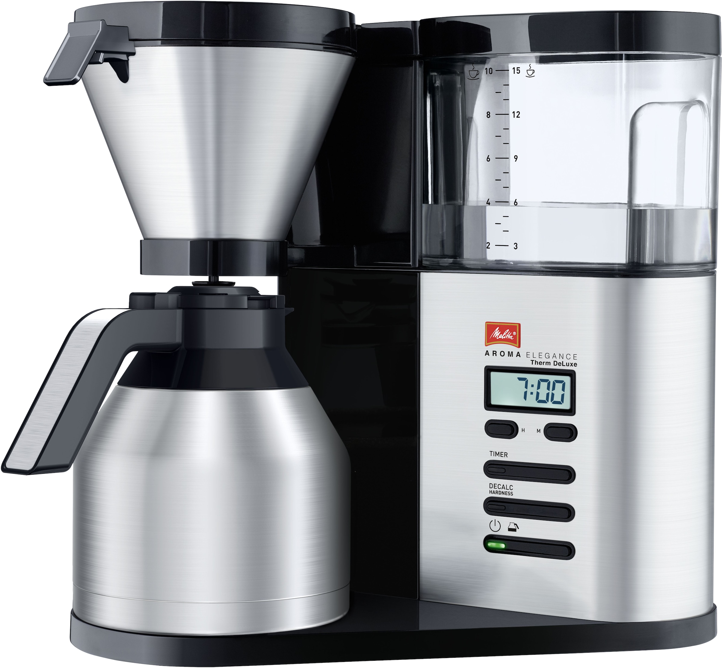 Melitta Filterkaffeemaschine »AromaElegance® Therm DeLuxe 1012-06«, 1,13 l Kaffeekanne, Papierfilter, 1x4