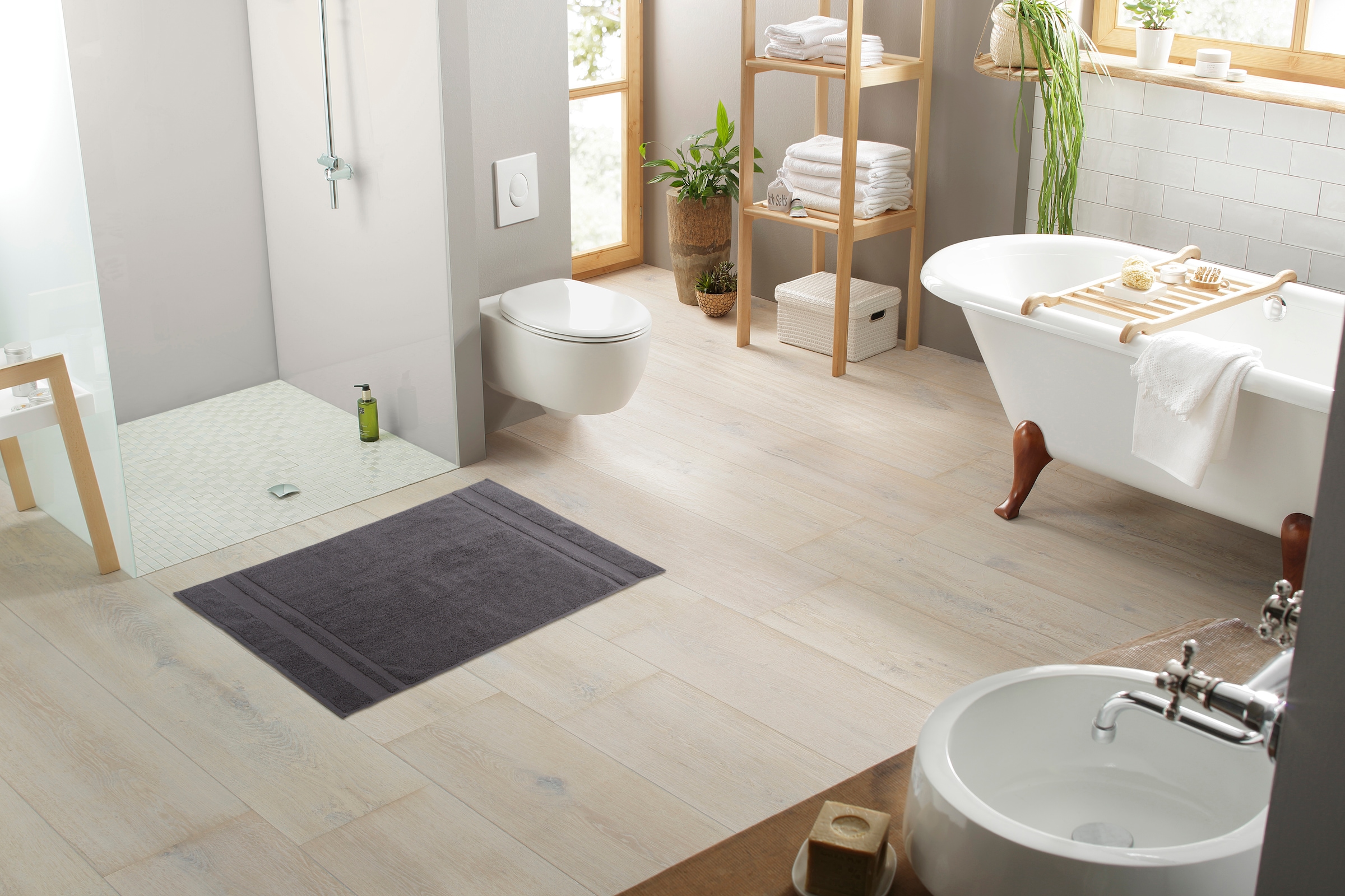 my home Badematte "Vanessa, 2 tlg. Hotelmatten-Set" Höhe 4 mm beidseitig nu günstig online kaufen