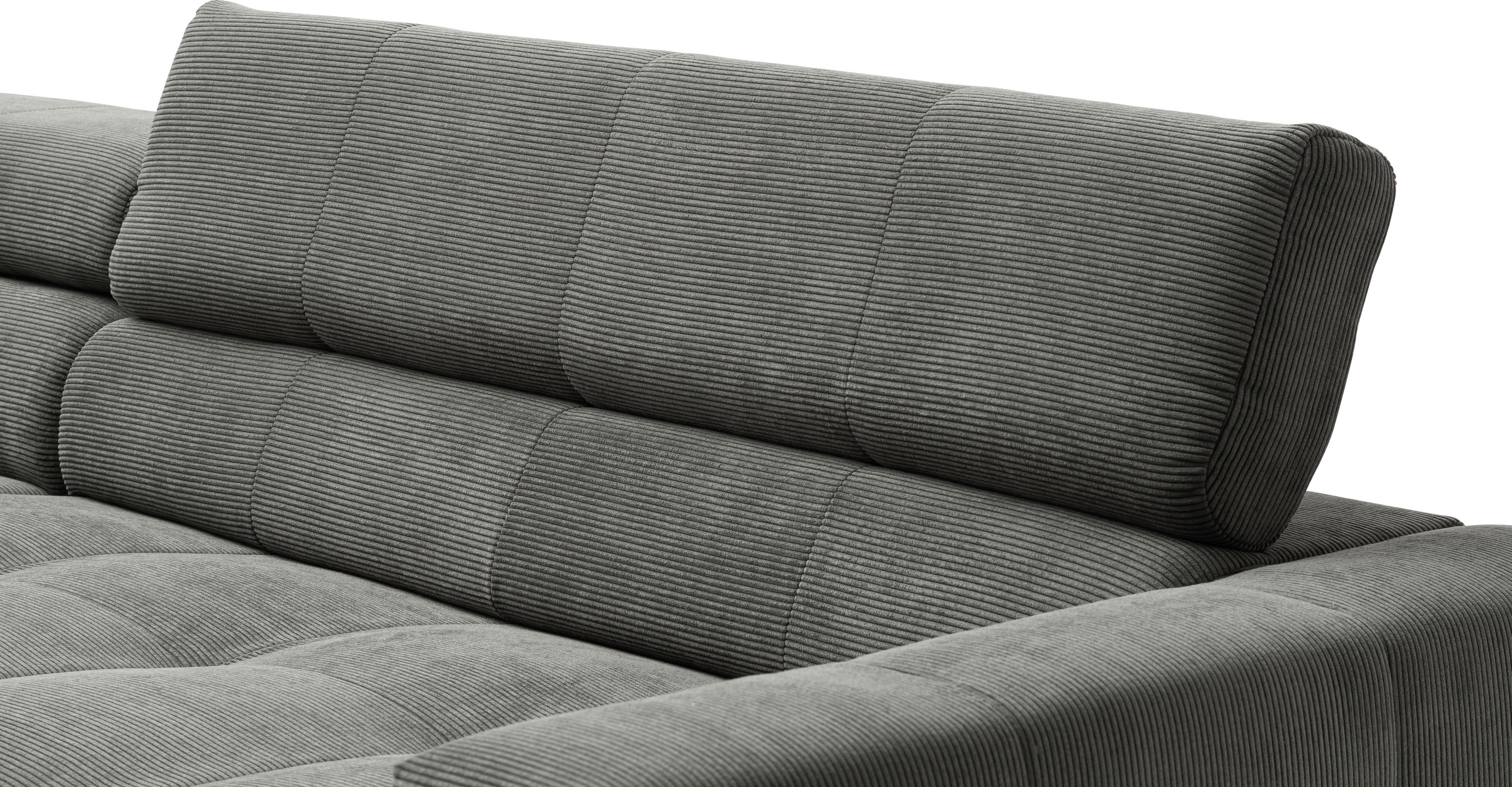 Places of Style Ecksofa »Claya, L-Form, incl. Kopfteilverstellung, Breite 276 cm«, wahlweise elektrischer Sitzvorzug
