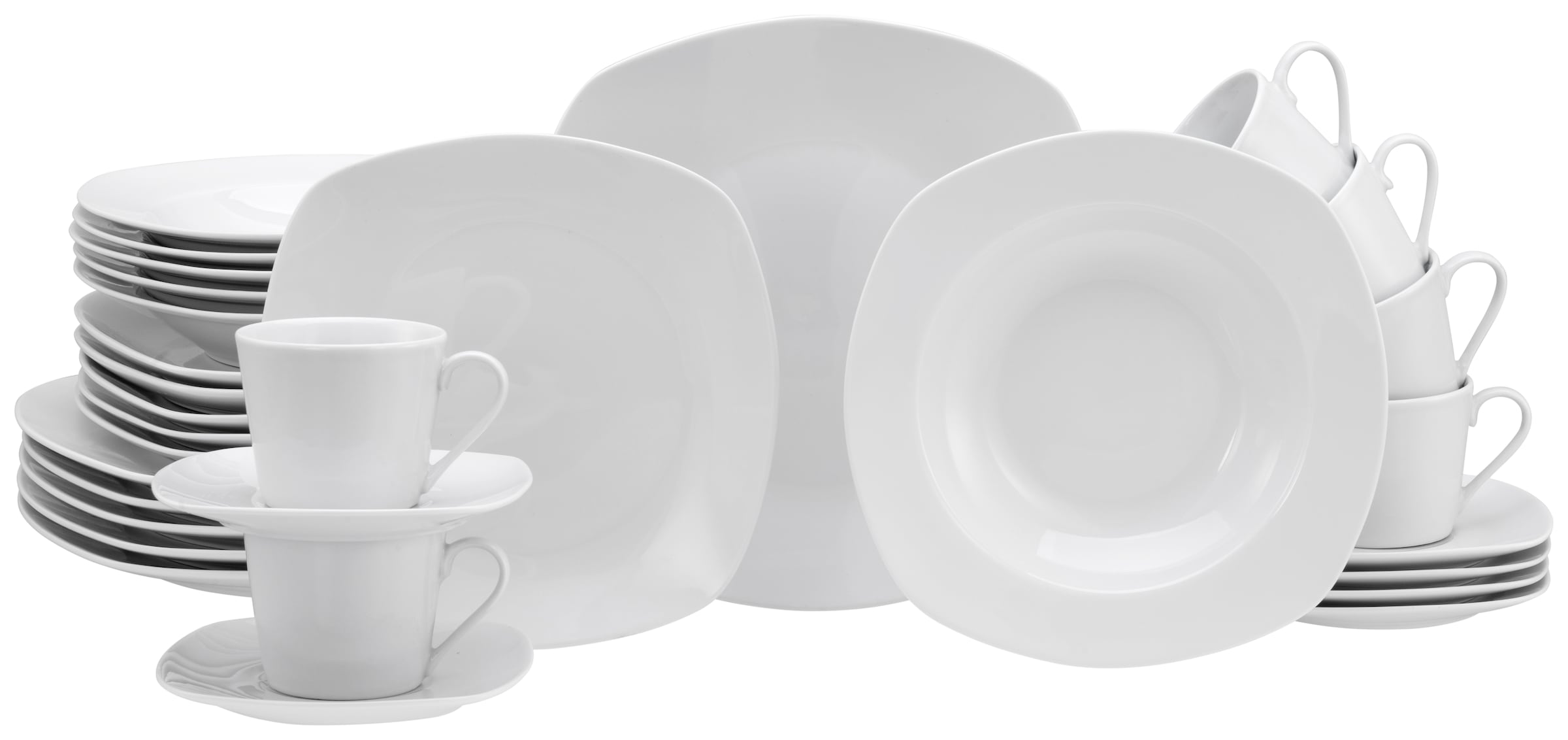 CreaTable Kombiservice "Geschirr-Set Amelie", (Set, 30 tlg., Kaffeeservice und Tafelservice im Set, für 6 Personen), Ser