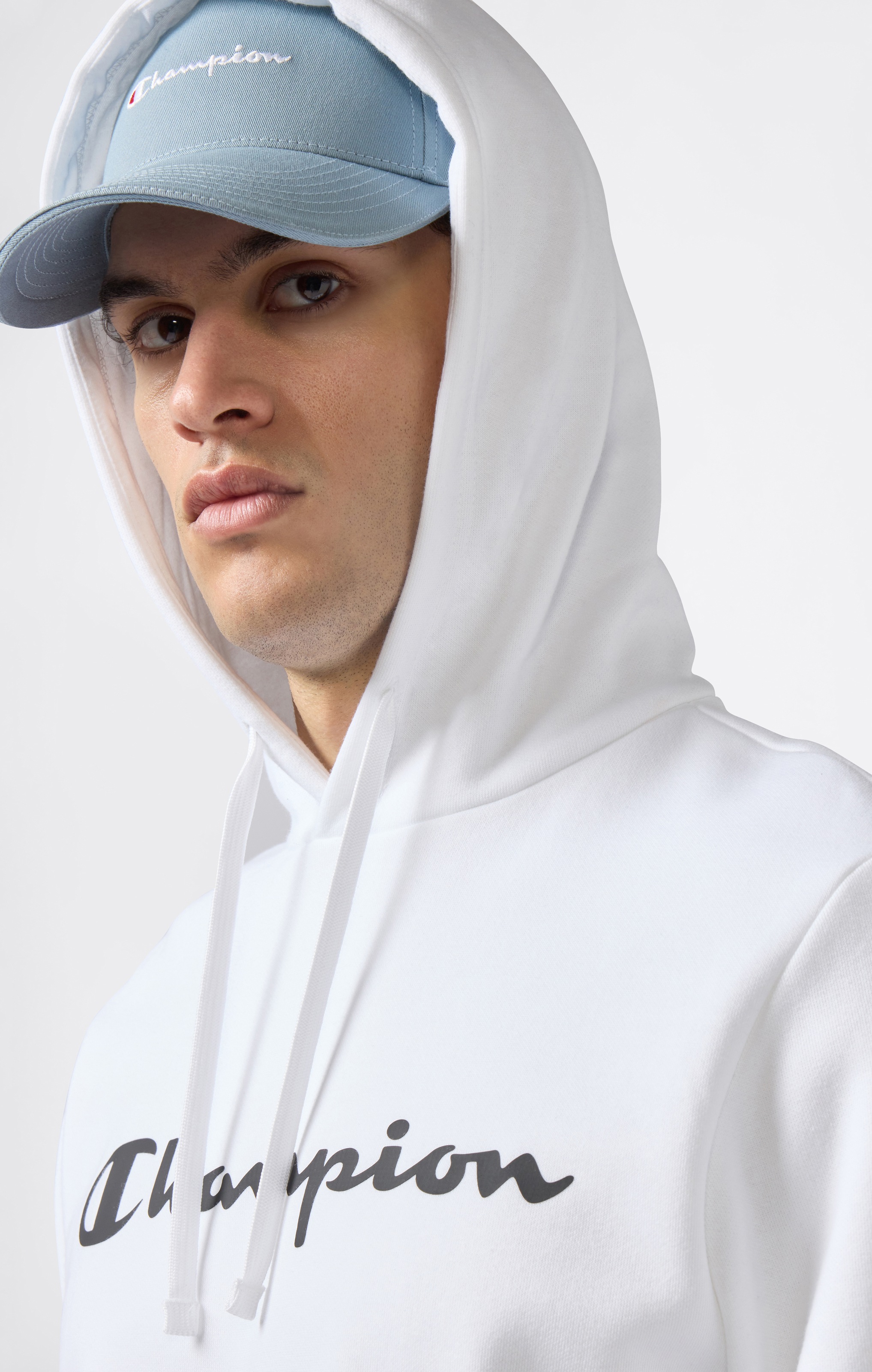 Champion Kapuzensweatshirt »BASICS Fleece Hoodie Large Logo«, (1 tlg.)