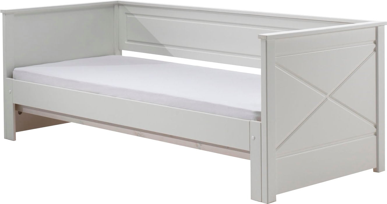 Bett »Vipack Pino«, Kojenbett LF 90x200 cm, ausziehen auf 180x200 cm, Ausf. Weiß lackiert