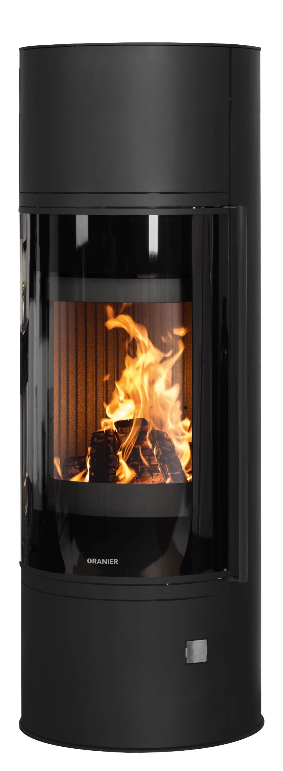 ORANIER Kaminofen "»Arena W+ 2.0«", schwarz, Wohnzimmer, Kaminöfen, Stahl, Abdeckplatte aus Speckstein, steingrau