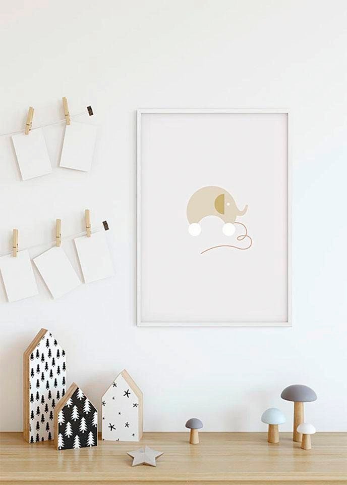Komar Bild »Baby Happy«, Figuren, (1 St.), Wandbild zur Dekoration - ohne Rahmen