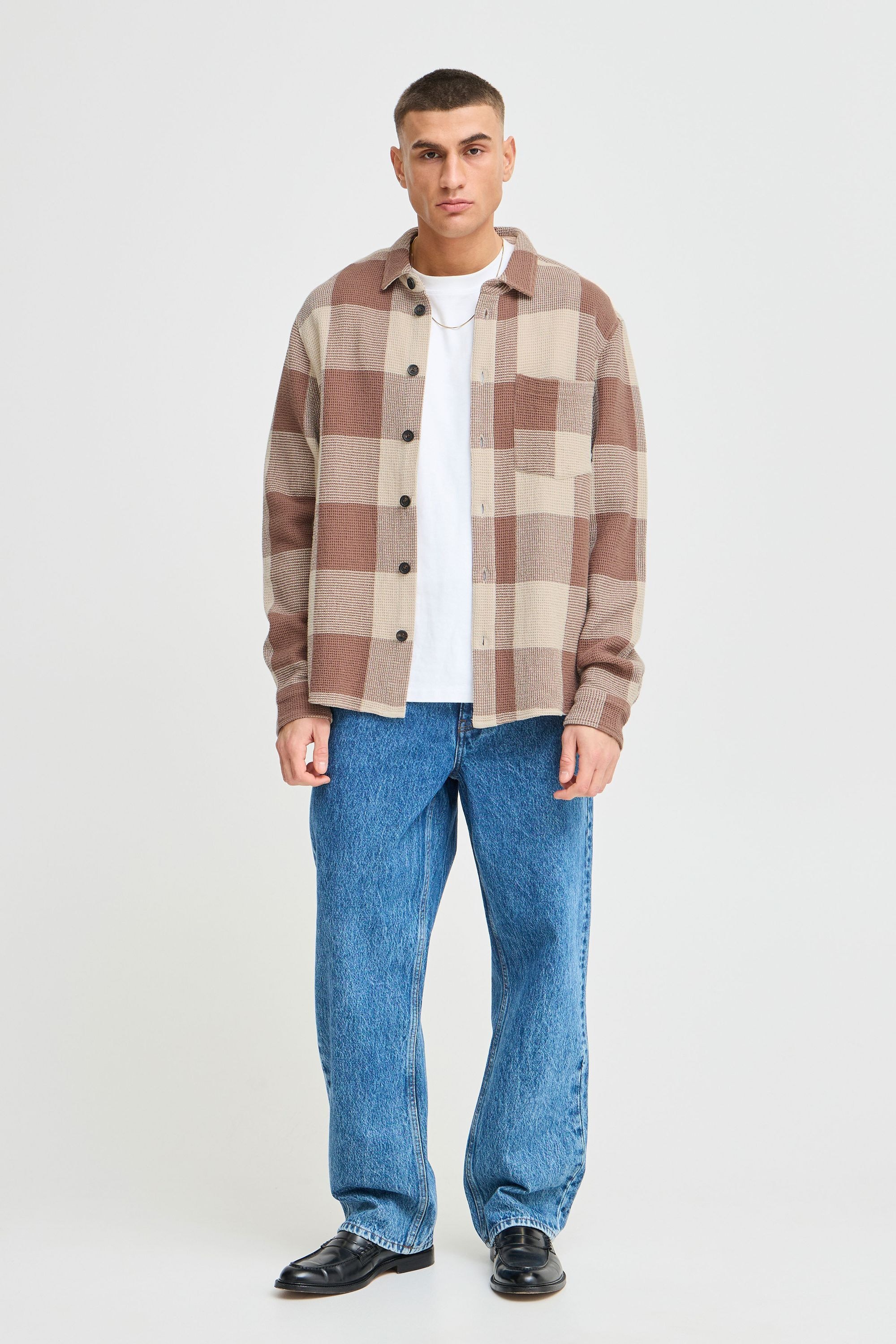 !Solid Langarmhemd »Langarmhemd SDOLIVER WAFFLE CHECK«