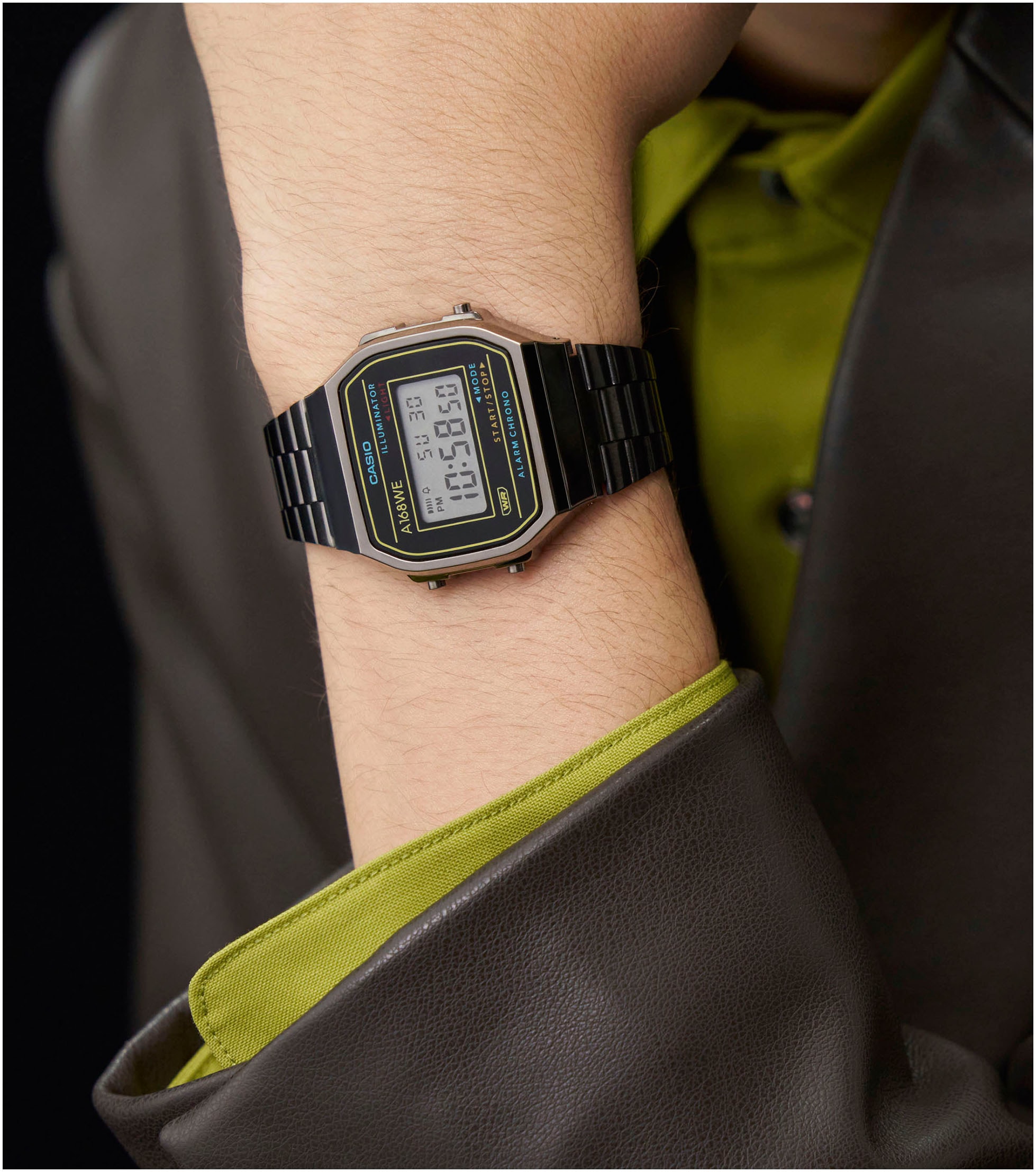 CASIO VINTAGE Chronograph, Quarzuhr, Armbanduhr,Damenuhr, Herrenuhr, Digitaluhr, Edelstahlarmband