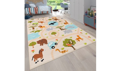 Kinderteppich »Bino 580«, rechteckig, Spielteppich, Motiv Straße & Autos, Kinderzimmer