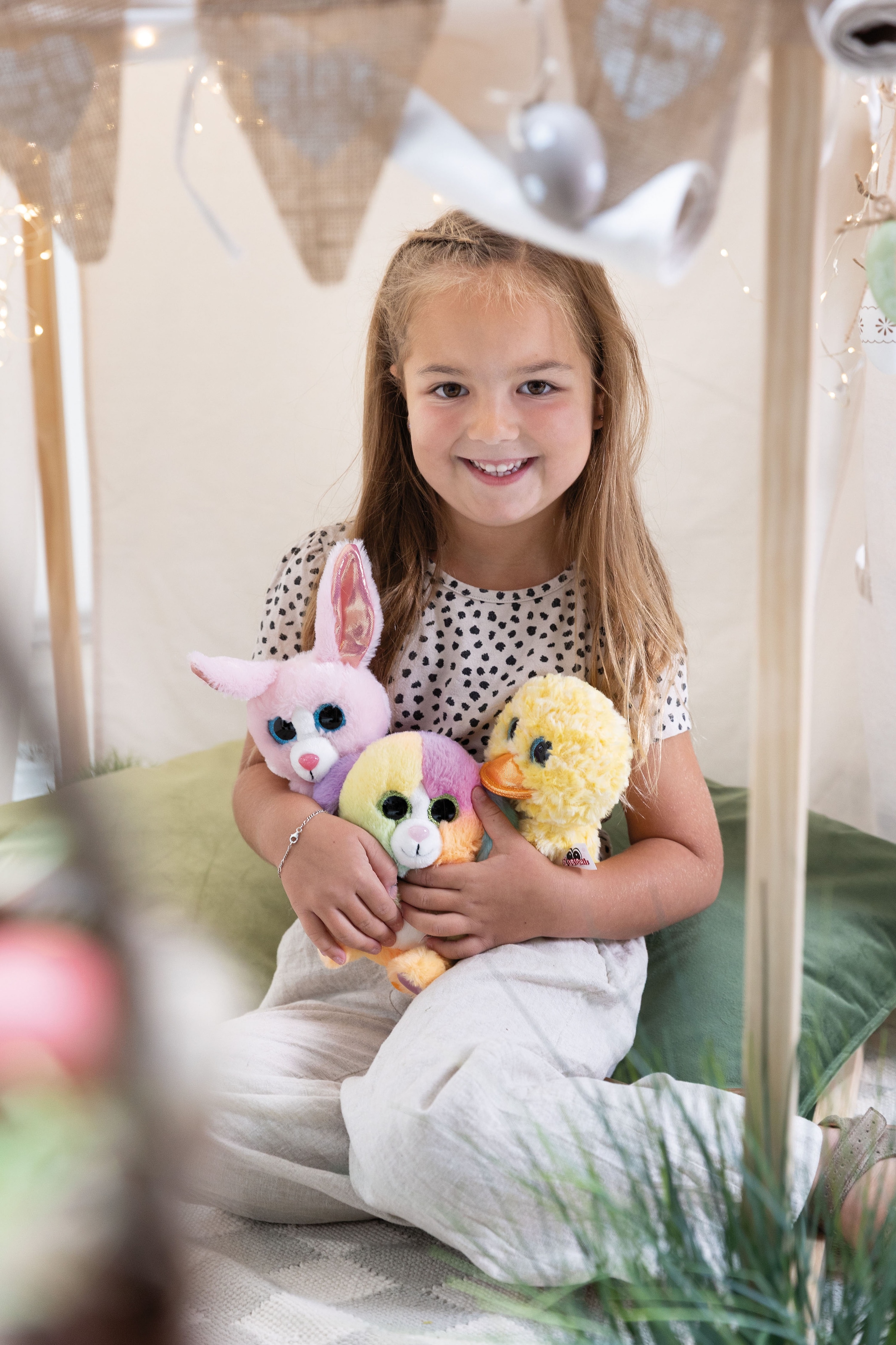 Nici Kuscheltier »Glubschis, Hase Hoppibow, 15cm schlenkernd«