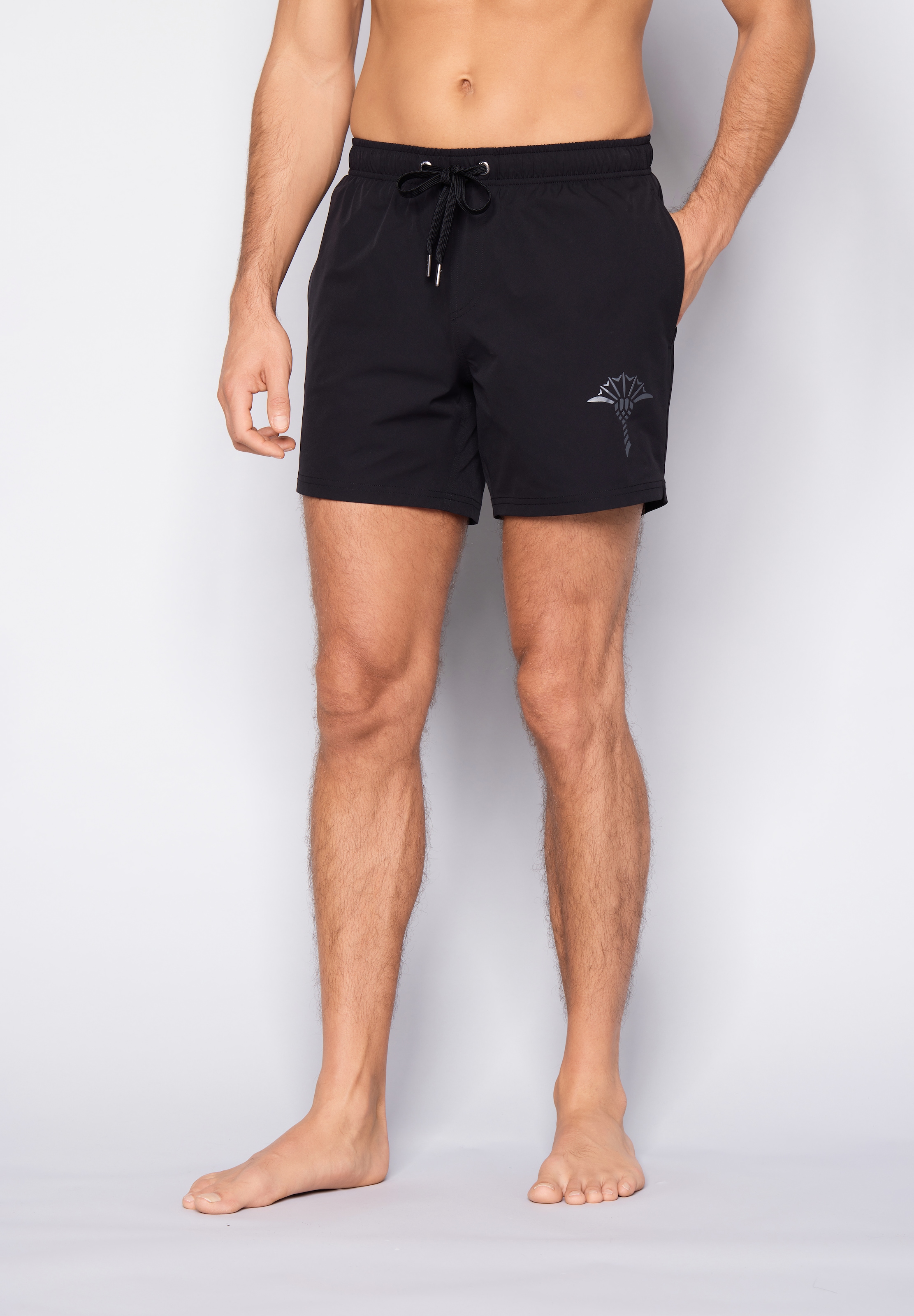JOOP! Badeshorts »Solid Cornflower« mit seitlichen Taschen und Tunnelzug