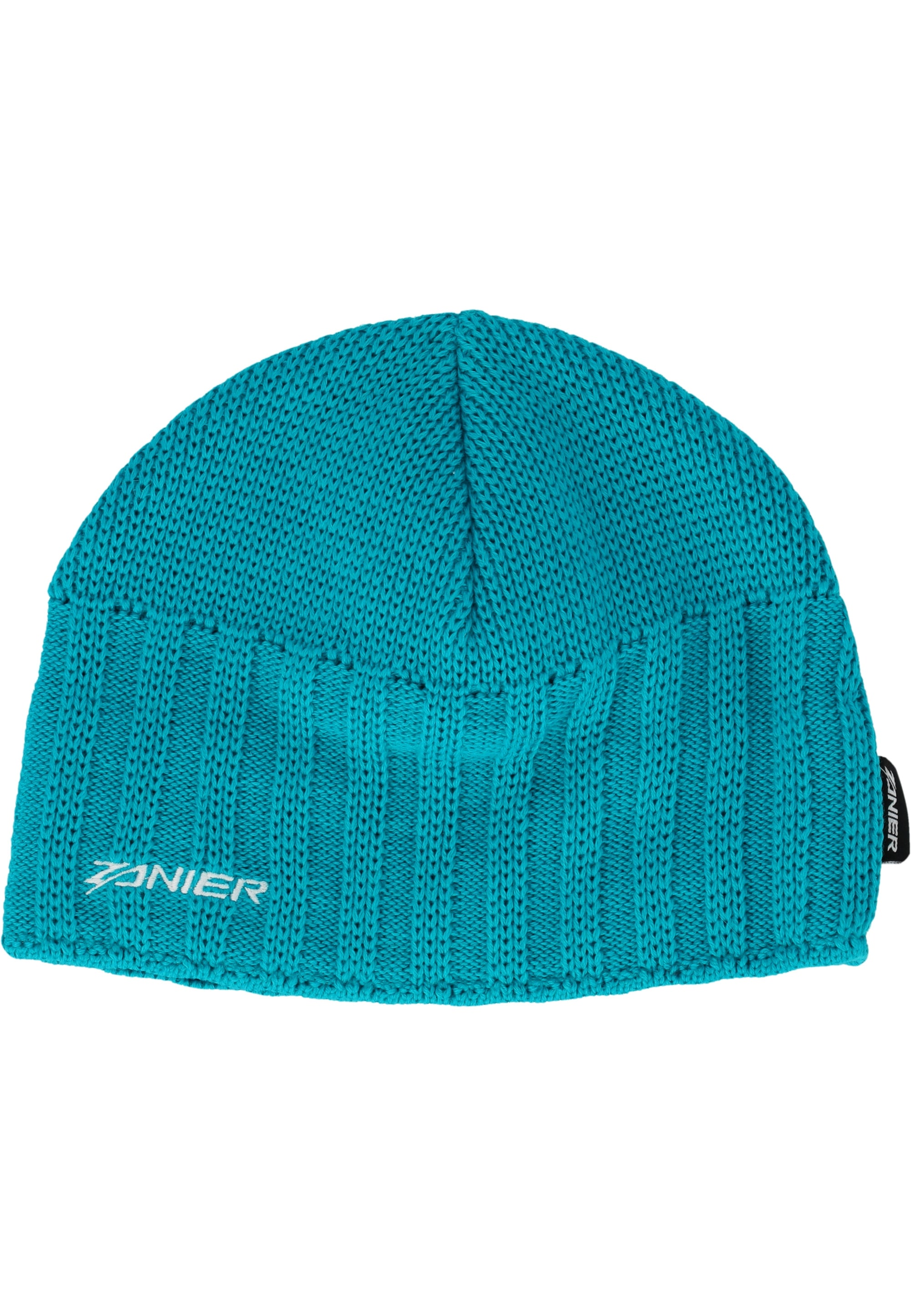 ZANIER Beanie "Isar UX"blau, unifarben, 50% Polyacryl, 50% Wolle, Mützen, mit wärmendem Strickmuster