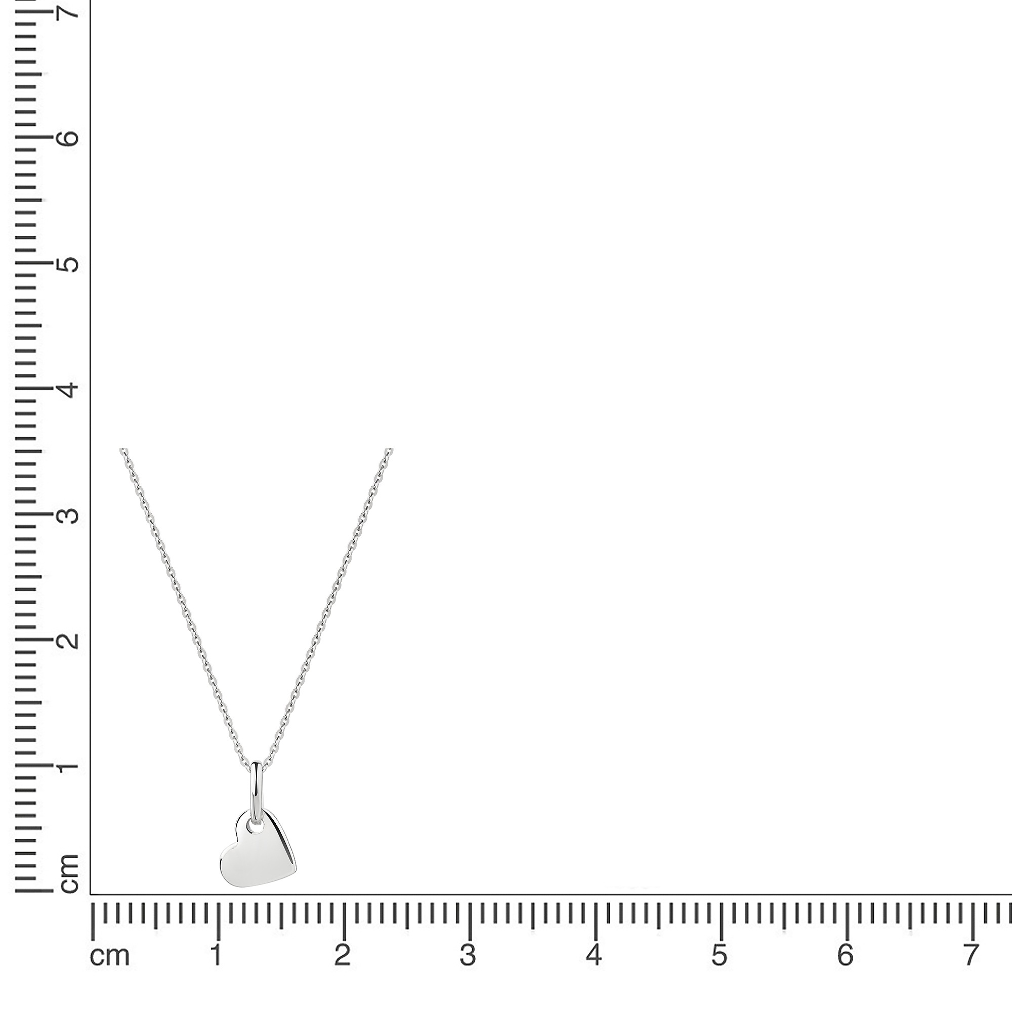 Firetti Kette mit Anhänger »Schmuck Geschenk Silber 925 Halsschmuck Halskette Ankerkette Herz«