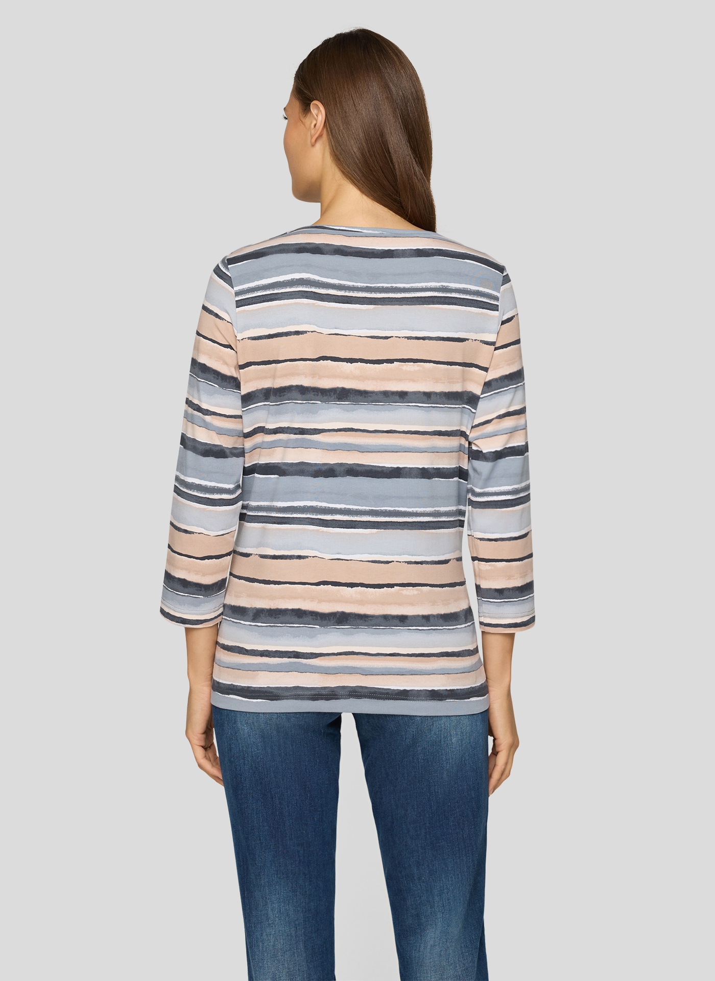 Rabe 3/4-Arm-Shirt in Streifen-Optik