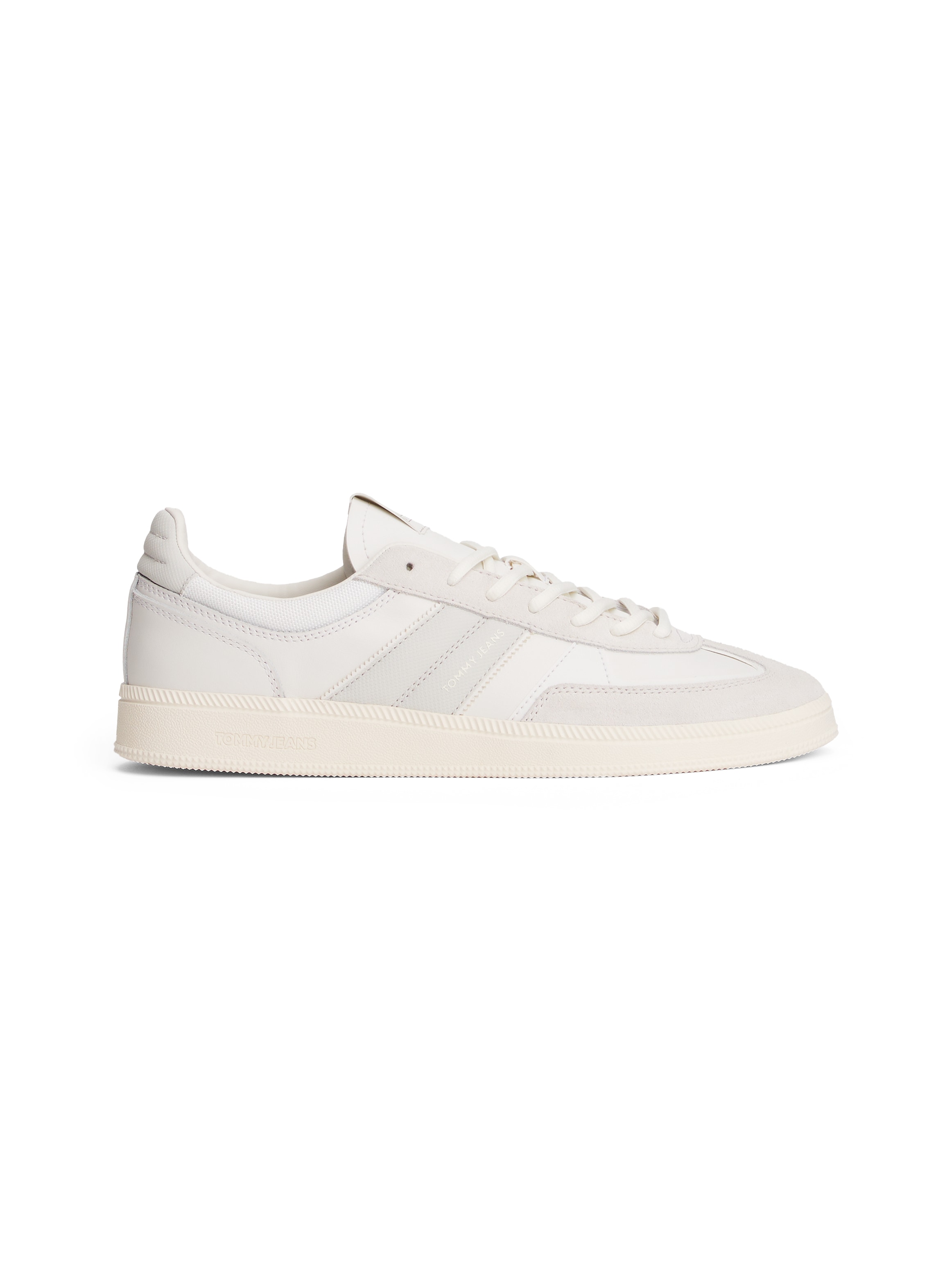 Tommy Jeans Sneaker »THE GREENWICH EDGE LEATHER«, Freizeitschuh, Halbschuh, Schnürschuh mit Ziernähten geschmückt