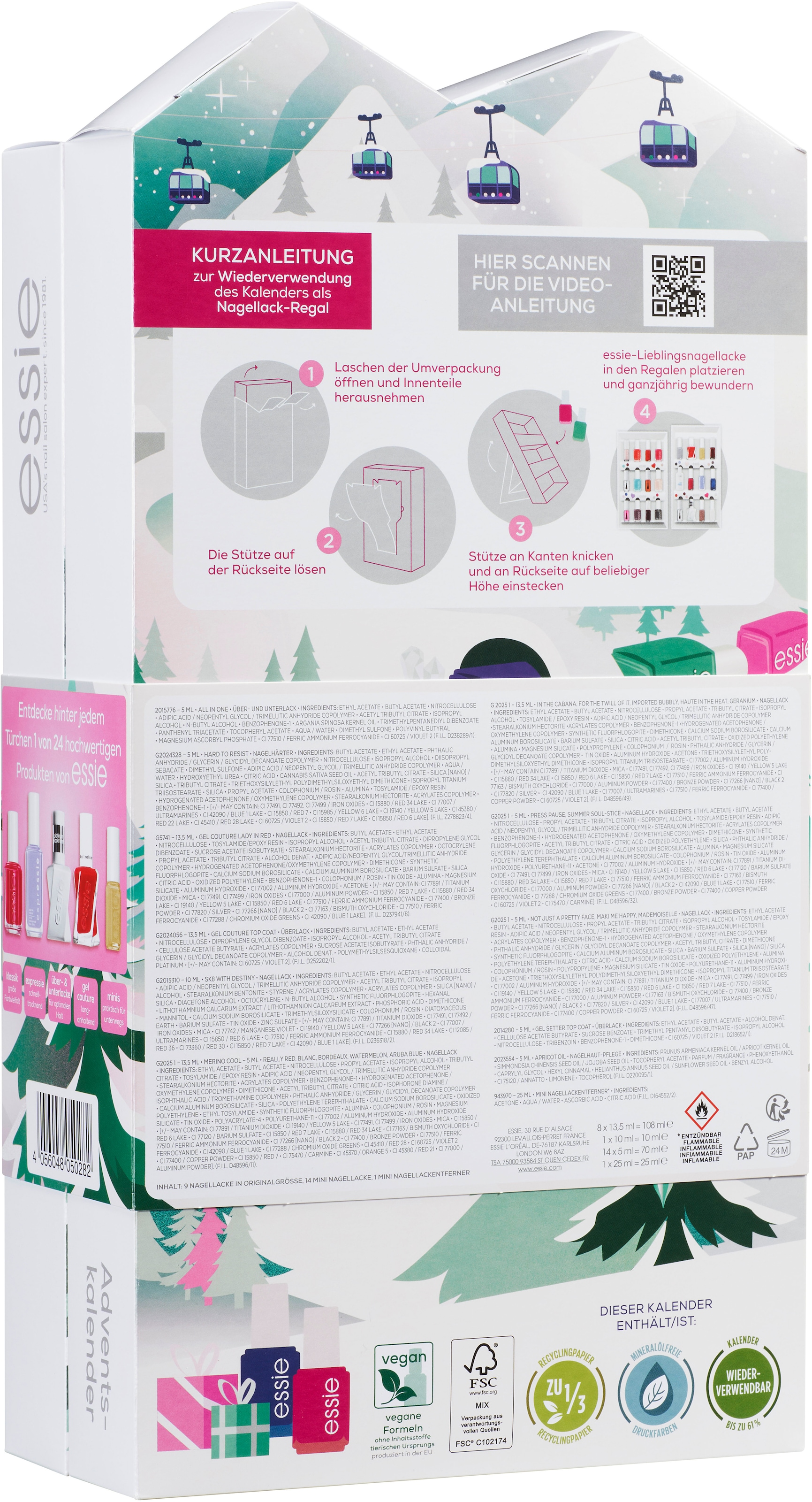 essie Adventskalender »Nagellack-Set«, für Erwachsene